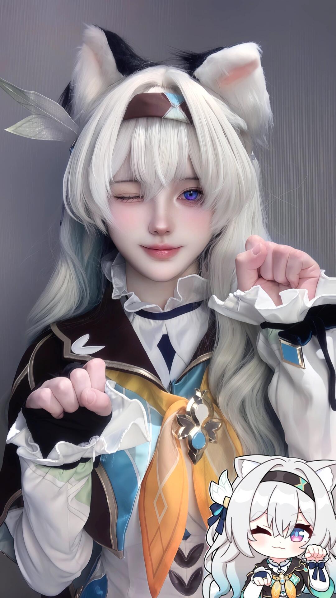 星穹铁道流萤COSER美图:开拓者,来和你的“小女友”流萤约会吧~