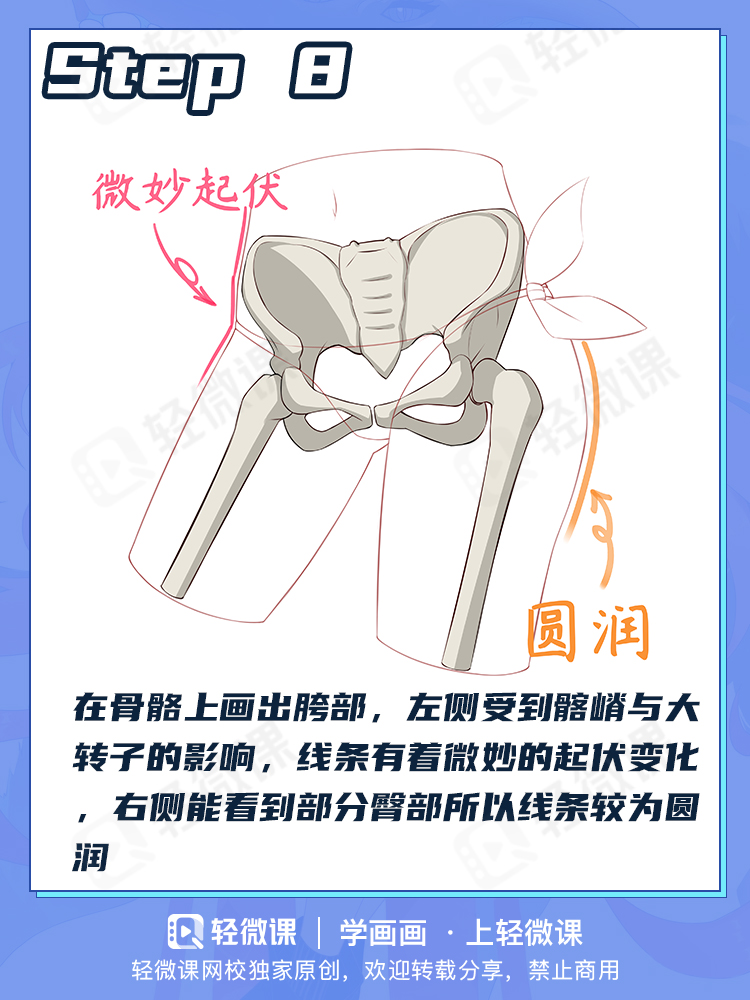 看完这个还有人不会画臀部?