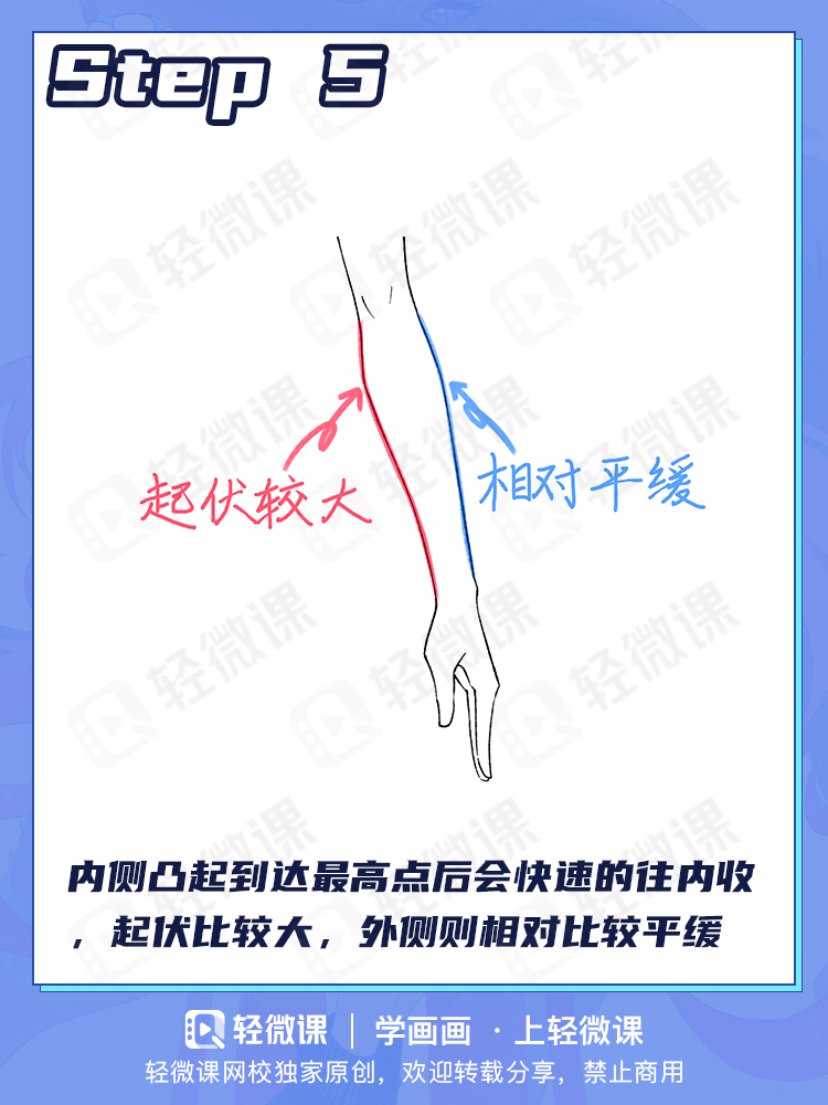 美少女细细白白的手臂怎么画?2分钟搞定手臂画法!