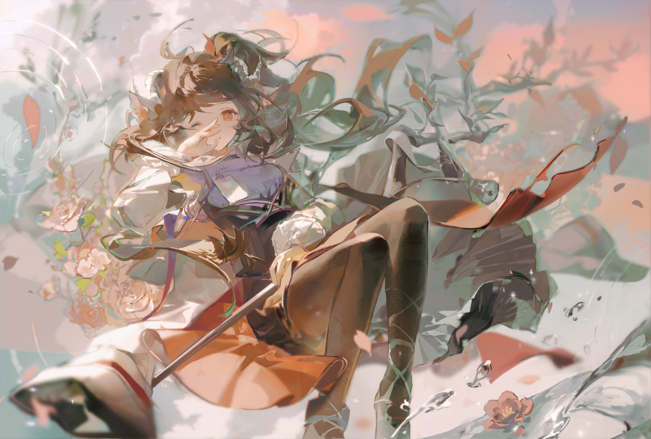 小羊女孩美图:可爱小羊咩咩叫,今晚数绵羊睡觉~