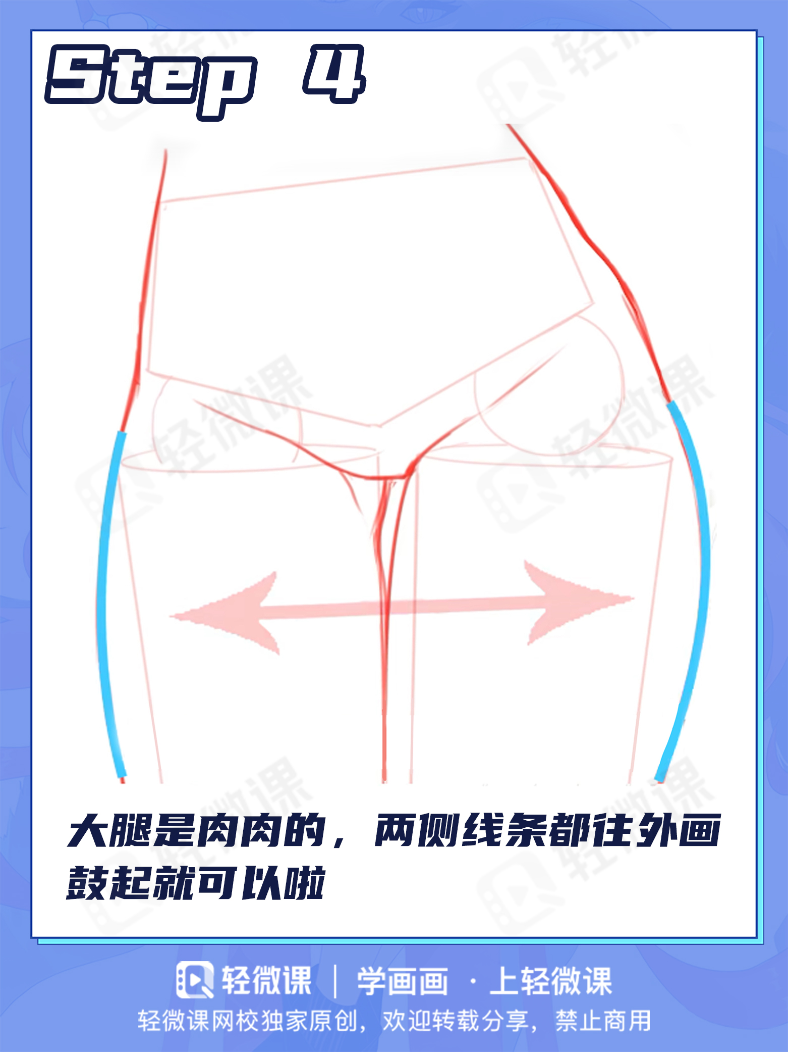 人体废看这里~胯部到底怎么画?