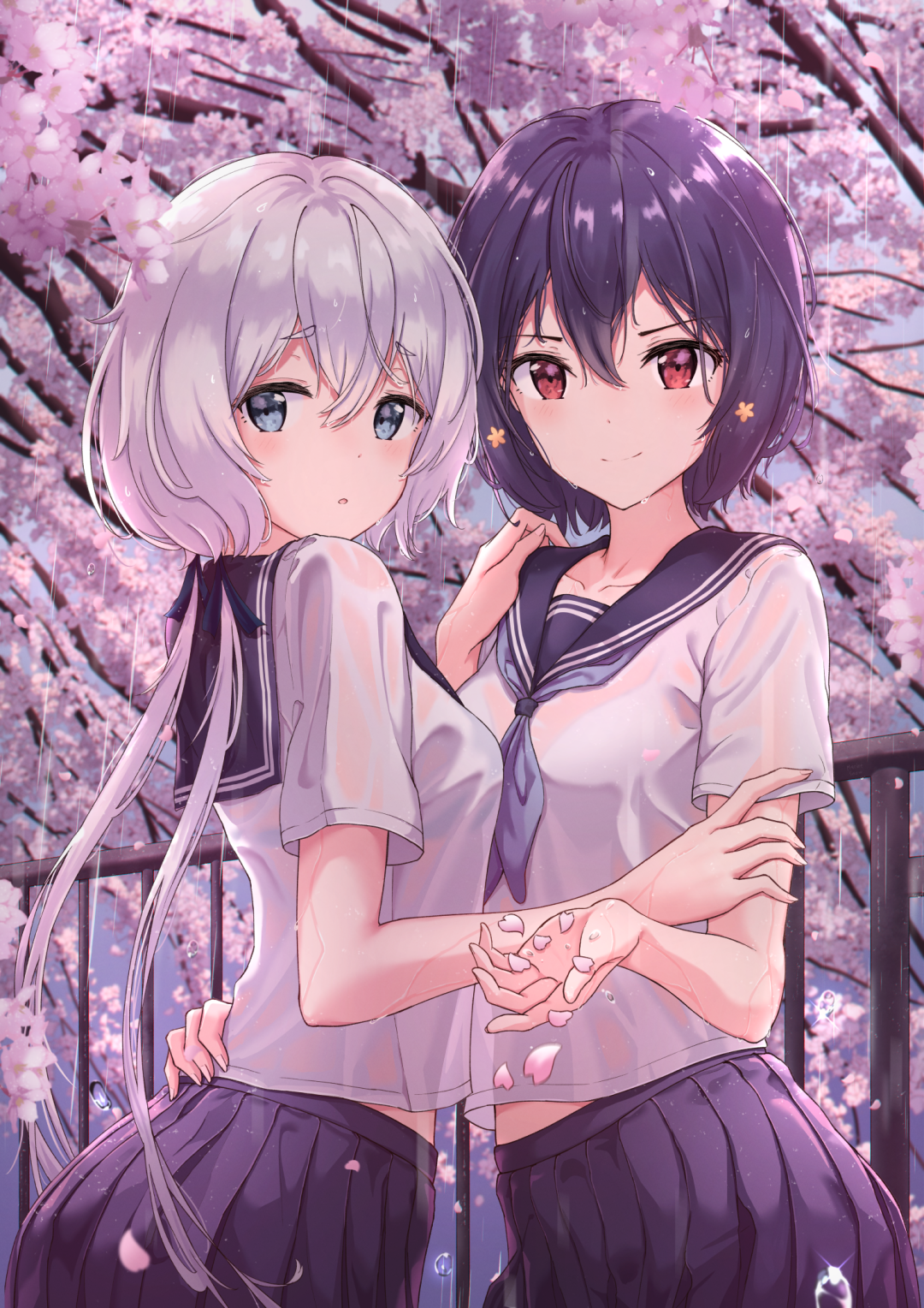 荧:“我们这样的姿势会不会不太好呢?” |二次元百合绝美壁纸合辑