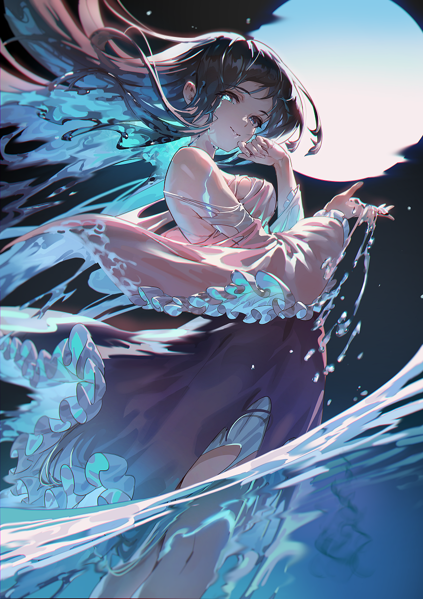 今夜月色真美~ | 月下女孩美图