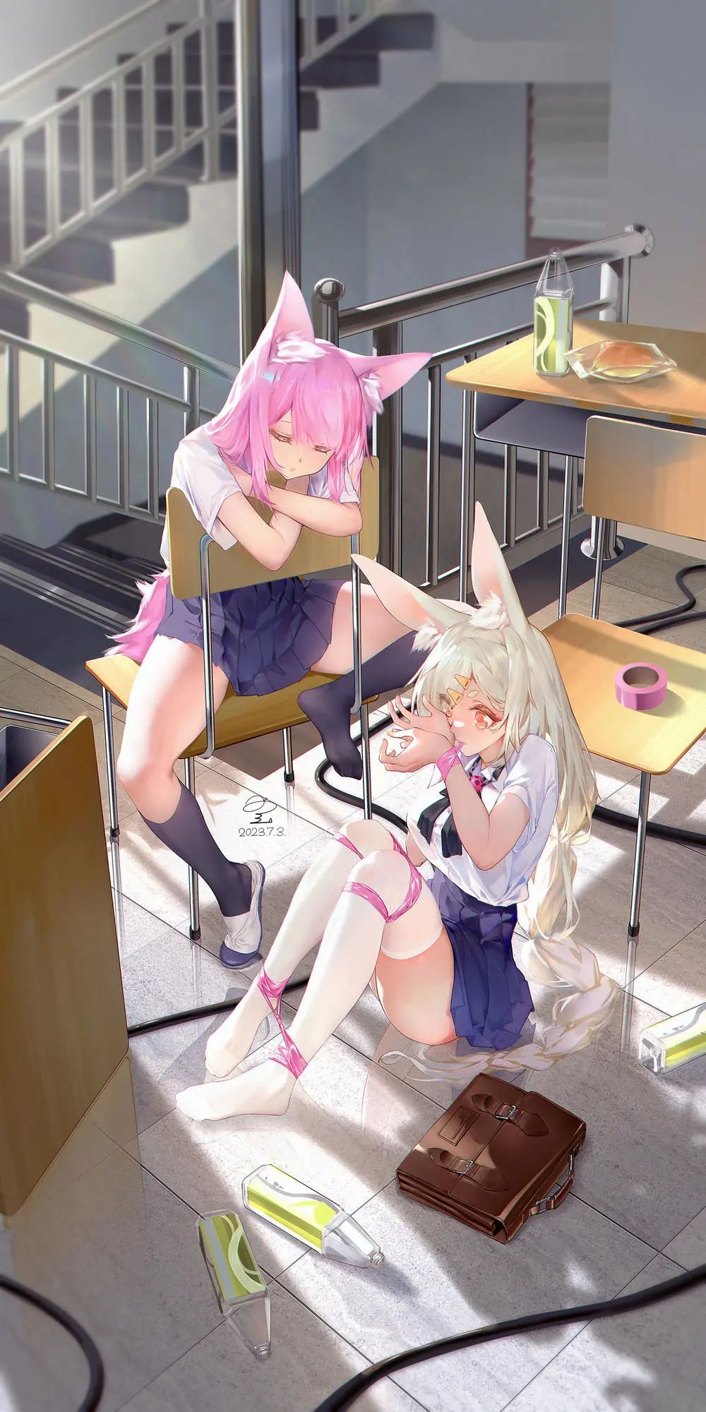 大热天这样穿,美腿勒肉太强了!| 触站画师作品精选【7月第1期】