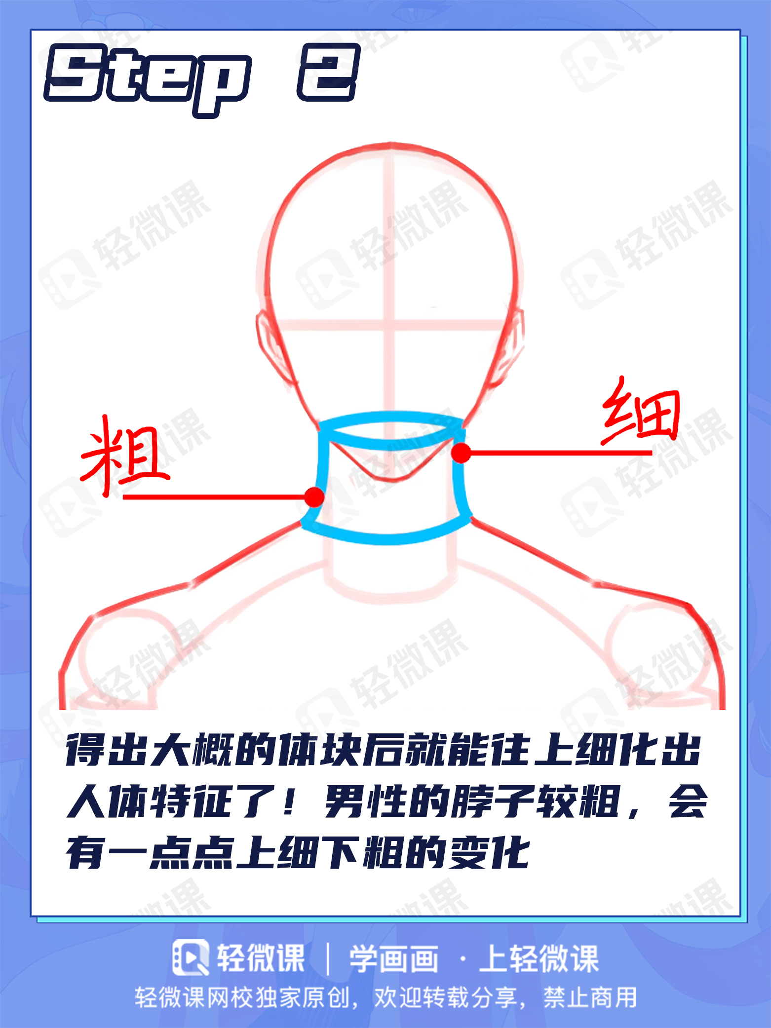 99%萌新都画错的头颈肩关系!