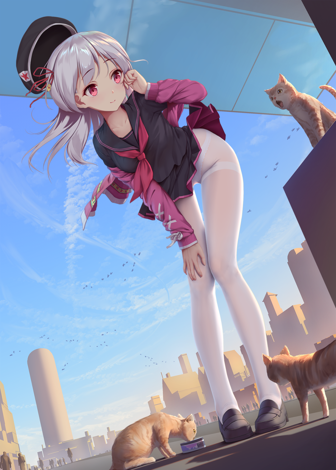 最正宗的清新风格,没人能逃得过的制服诱惑!!|水手服美图插画特辑