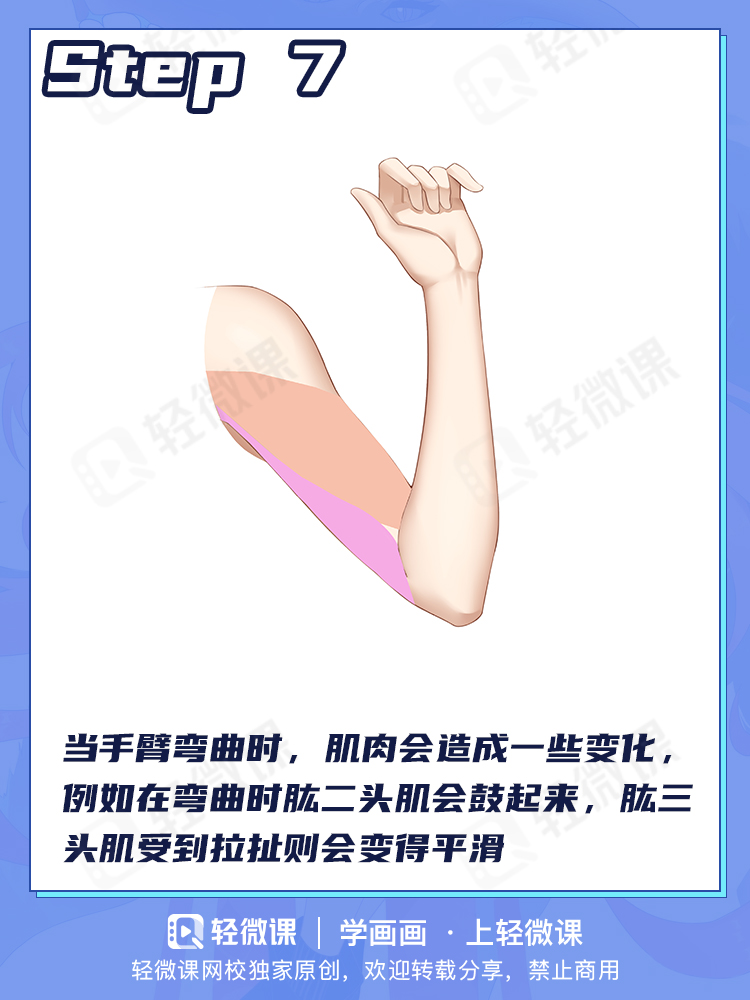 少女修长的手臂怎么画?这两个流程你们一定要记住!