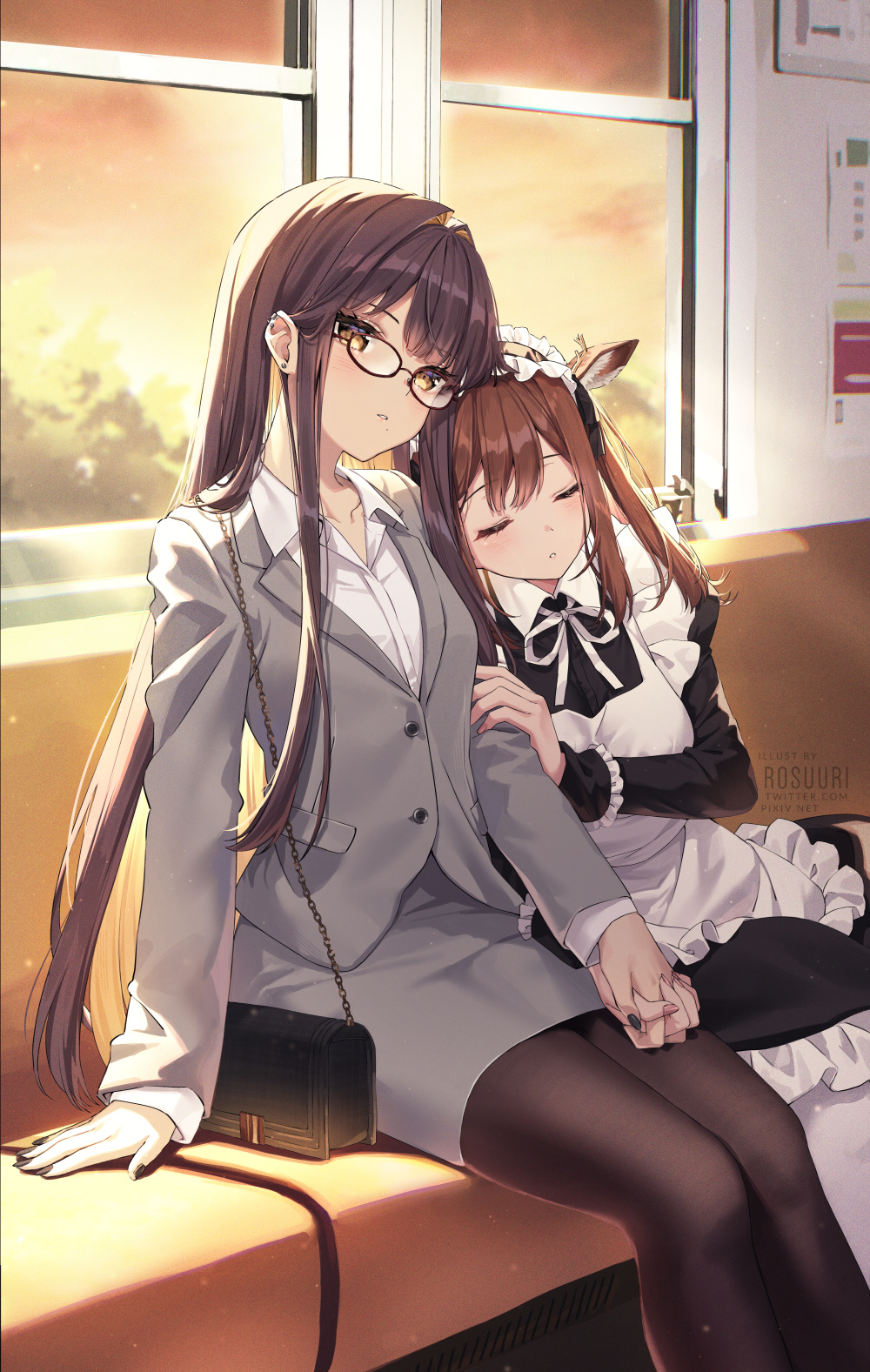 荧:“我们这样的姿势会不会不太好呢?” |二次元百合绝美壁纸合辑