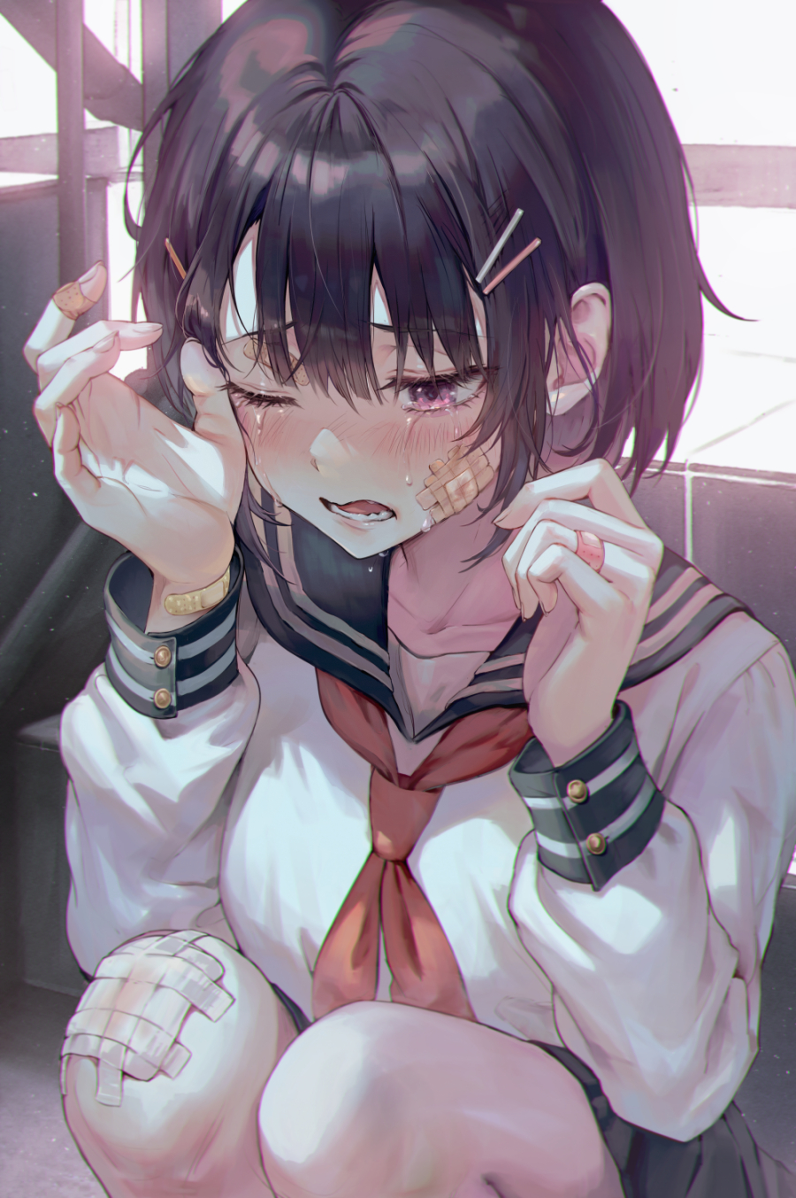 让人想狂摸一把的大腿,身材太好了! |制服少女绝美壁纸合辑