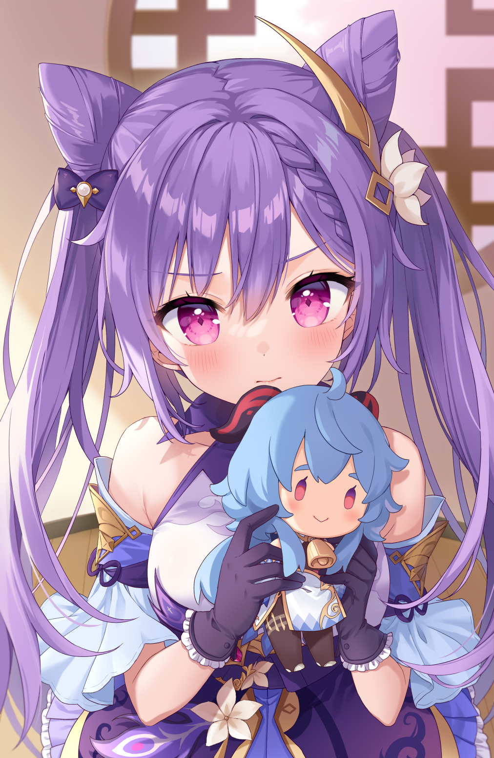 【原神百合美图】甘雨X刻晴:表面是管理璃月的好搭档,背地里两人却在偷偷干这种事…
