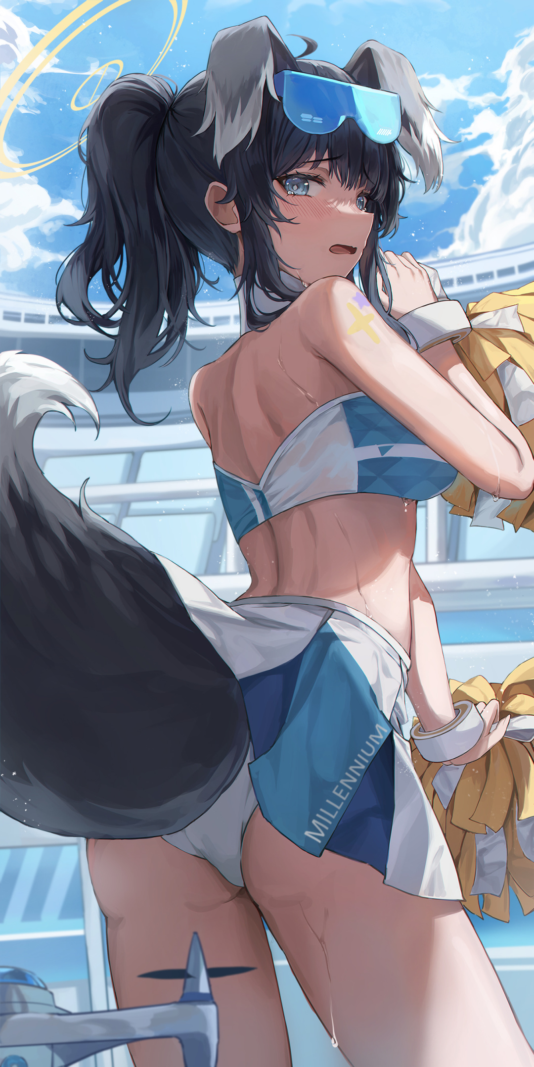 哇哦~啦啦队里的姐姐裙子都那么短的吗? |《碧蓝档案》猫冢响美图合集