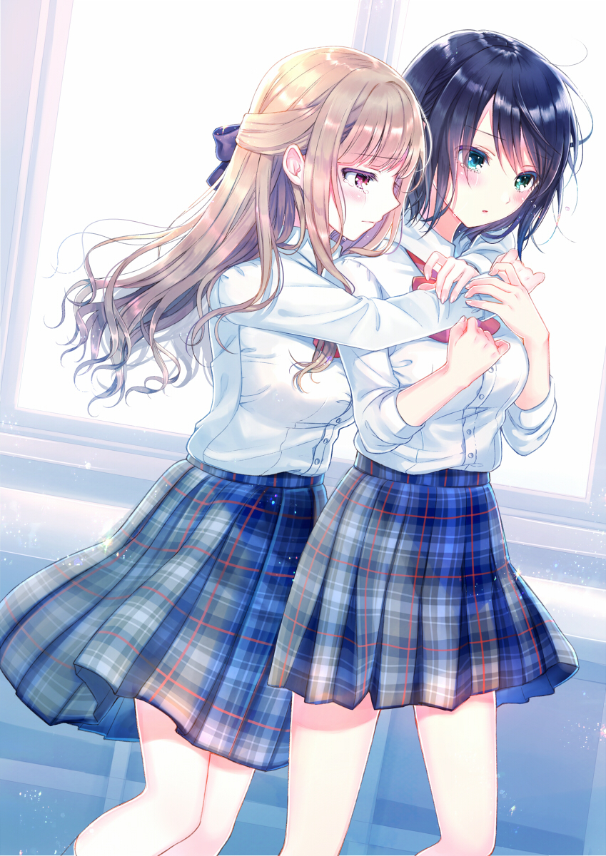 荧:“我们这样的姿势会不会不太好呢?” |二次元百合绝美壁纸合辑