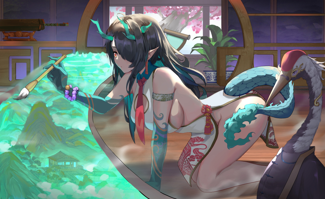 在博士面前能变得如此娇羞的人,估计只有夕了吧!!!《明日方舟》夕绝美壁纸特辑