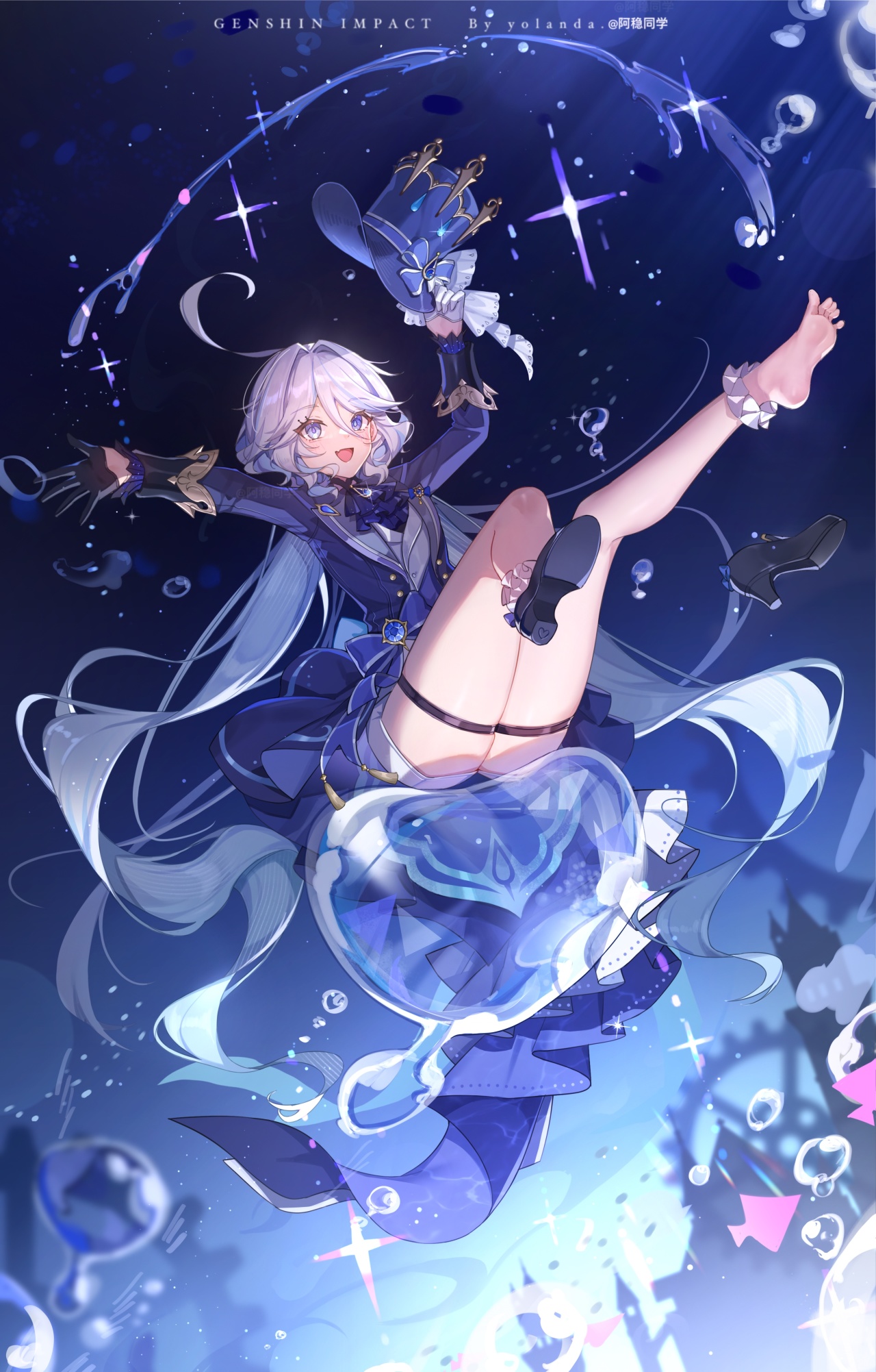 原神芙宁娜屠榜!这就是卖萌傲娇、人见人爱的水神吗?|【Pixiv】人气榜11月第2期