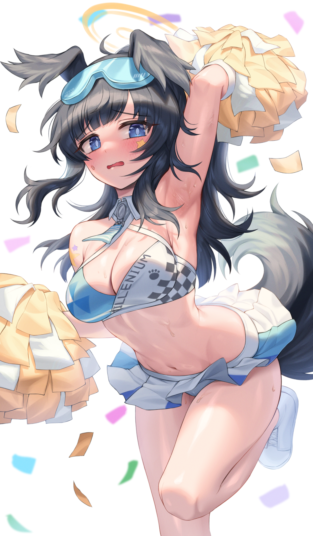 哇哦~啦啦队里的姐姐裙子都那么短的吗? |《碧蓝档案》猫冢响美图合集