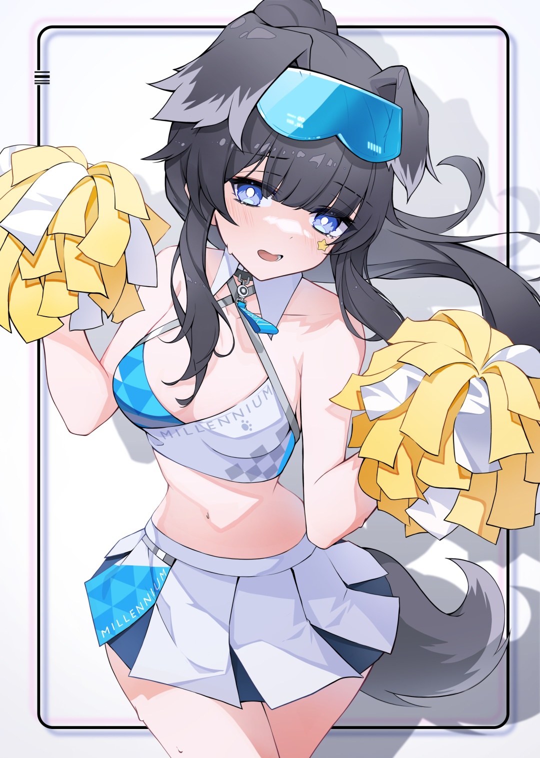 哇哦~啦啦队里的姐姐裙子都那么短的吗? |《碧蓝档案》猫冢响美图合集