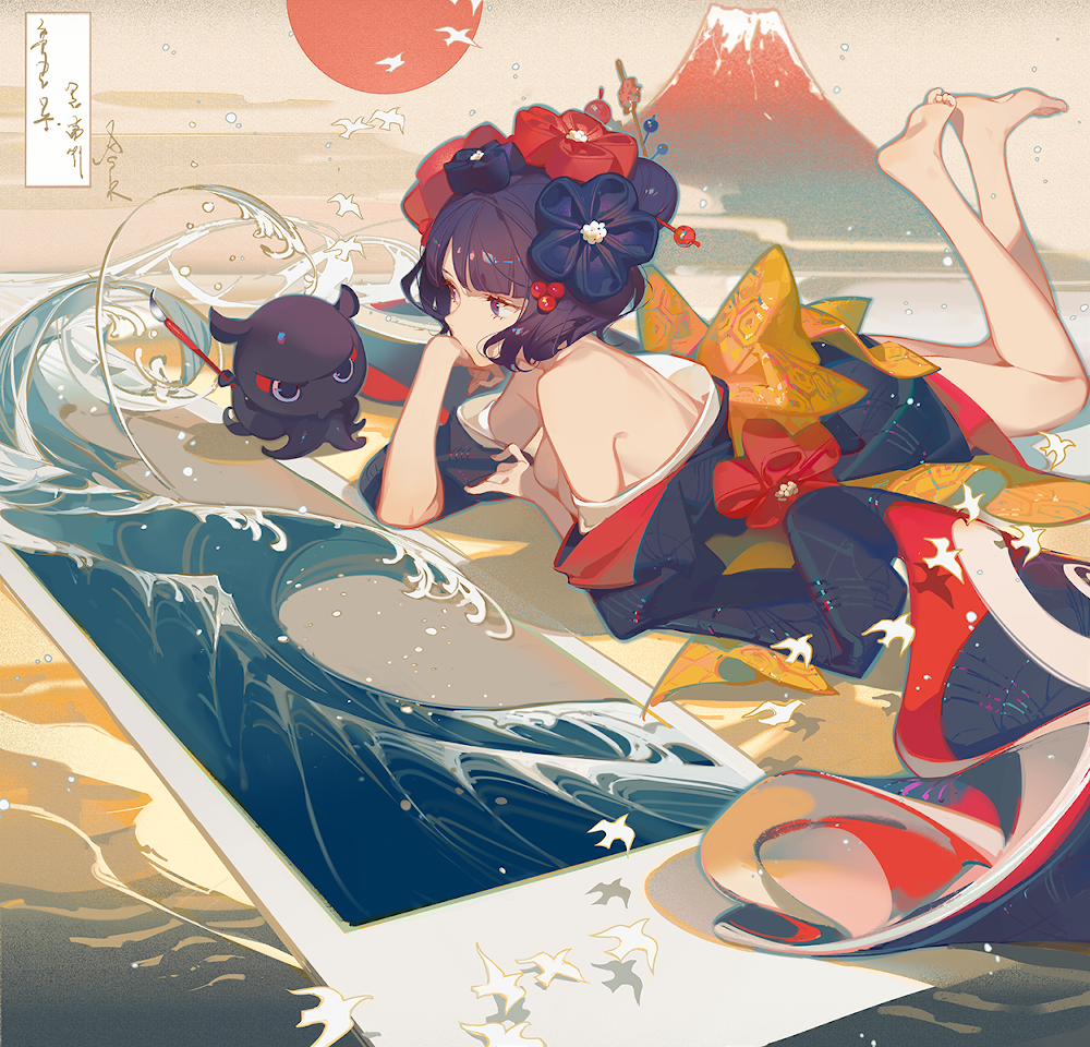 已经完全沉浸在自己的艺术里,甚至不知天地为何物 | 画画女孩美图