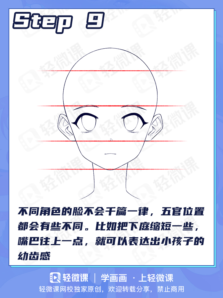 不同的表情该怎么画?画画必学的五官画法!