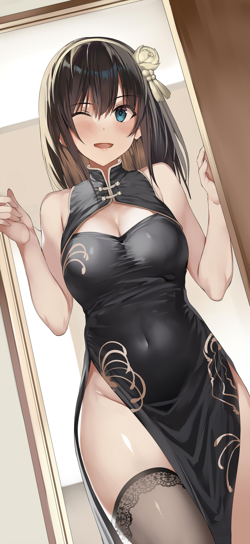 除夕福利图~旗袍高开叉才好看吗? | |旗袍少女美图合集 |旗袍少女美图合集