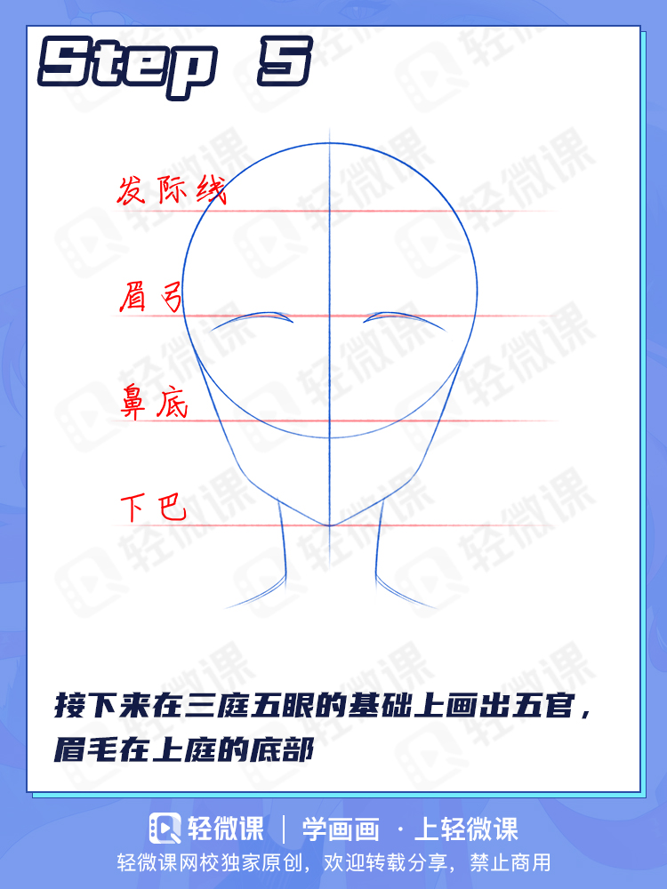 不同的表情该怎么画?画画必学的五官画法!