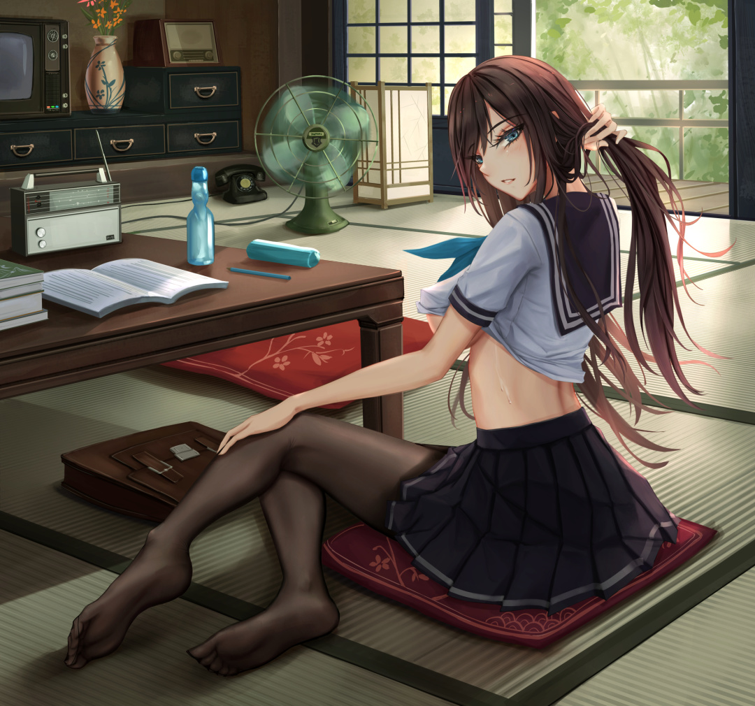 黑丝什么的最喜欢了! |黑丝水手服绝美壁纸合辑