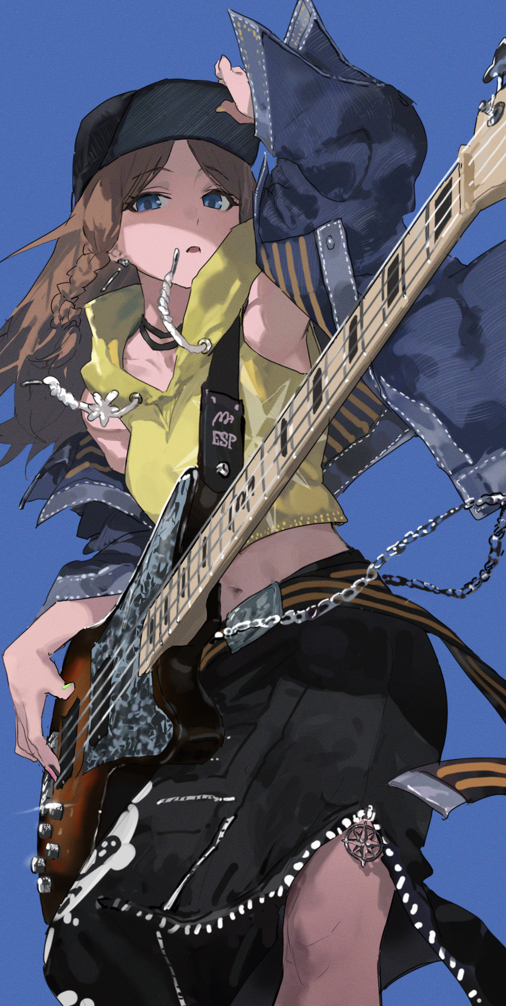 贝斯女孩美图:你这吉他怎么不发声啊?