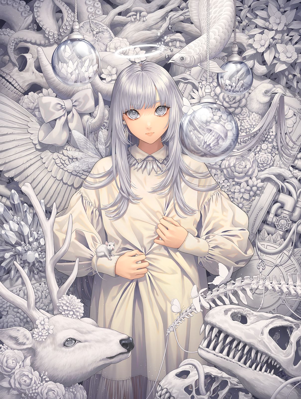 无色的恶梦插画图片壁纸