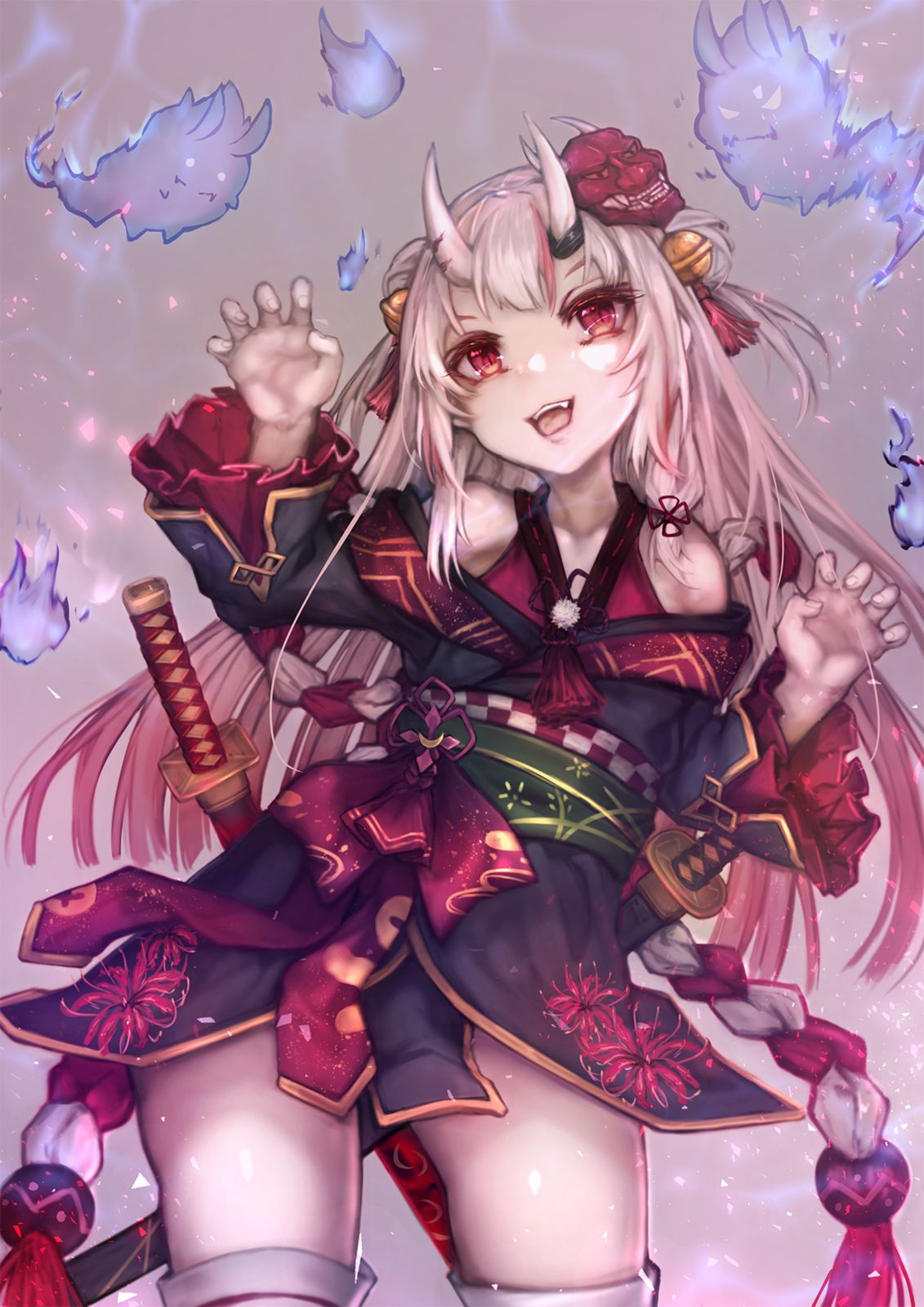 百鬼菖蒲2周年插画图片壁纸