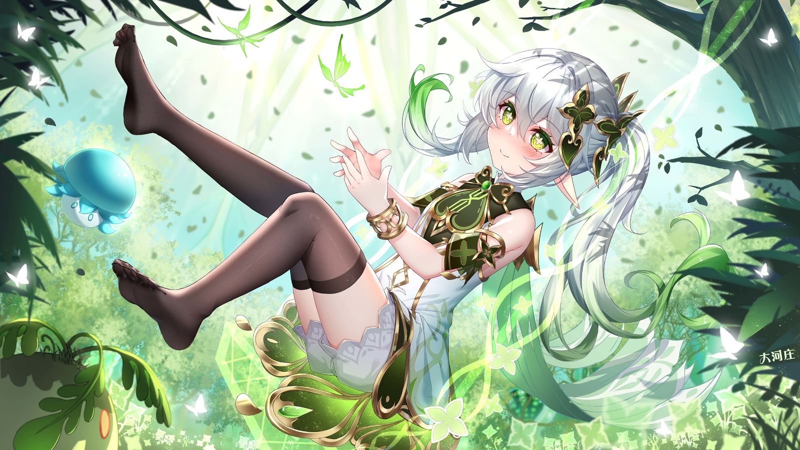 白丝少女纳西妲-小吉祥草王插画图片壁纸 白丝少女纳西妲-小吉祥草王插画图片壁纸