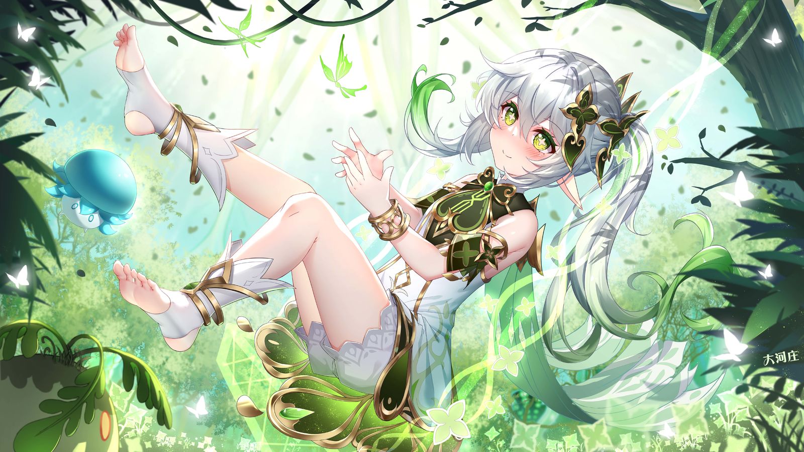 白丝少女纳西妲-小吉祥草王插画图片壁纸 白丝少女纳西妲-小吉祥草王插画图片壁纸
