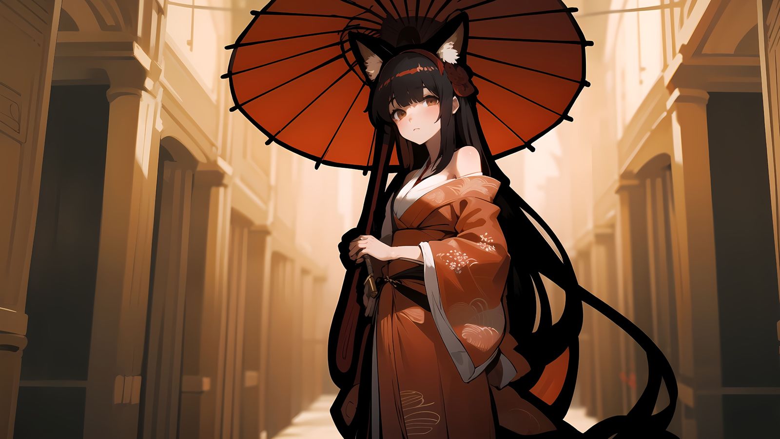 撐傘插画图片壁纸 撐傘插画图片壁纸