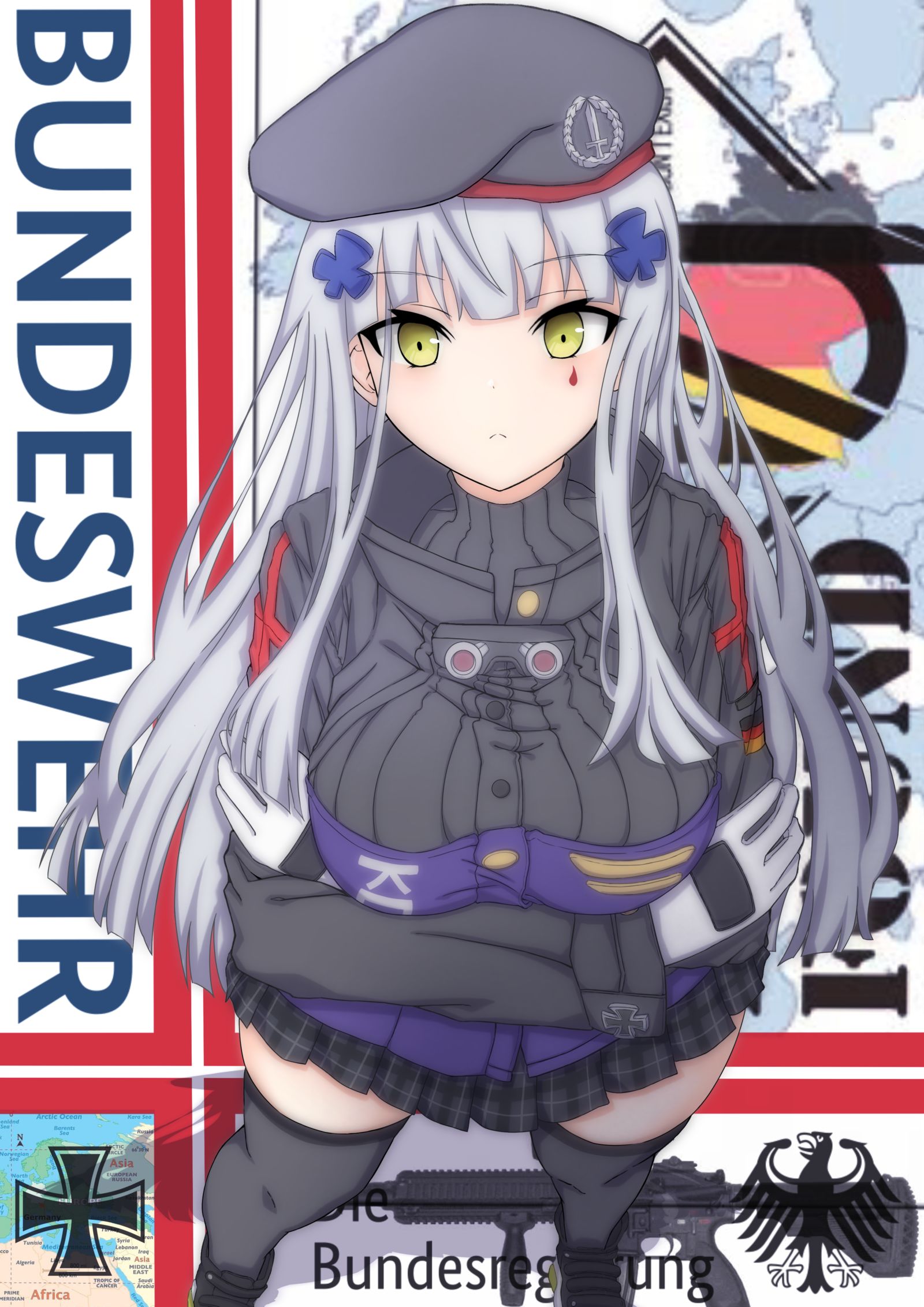 多尔夫罗HK416(动画涂饰)插画图片壁纸 多尔夫罗HK416(动画涂饰)插画图片壁纸