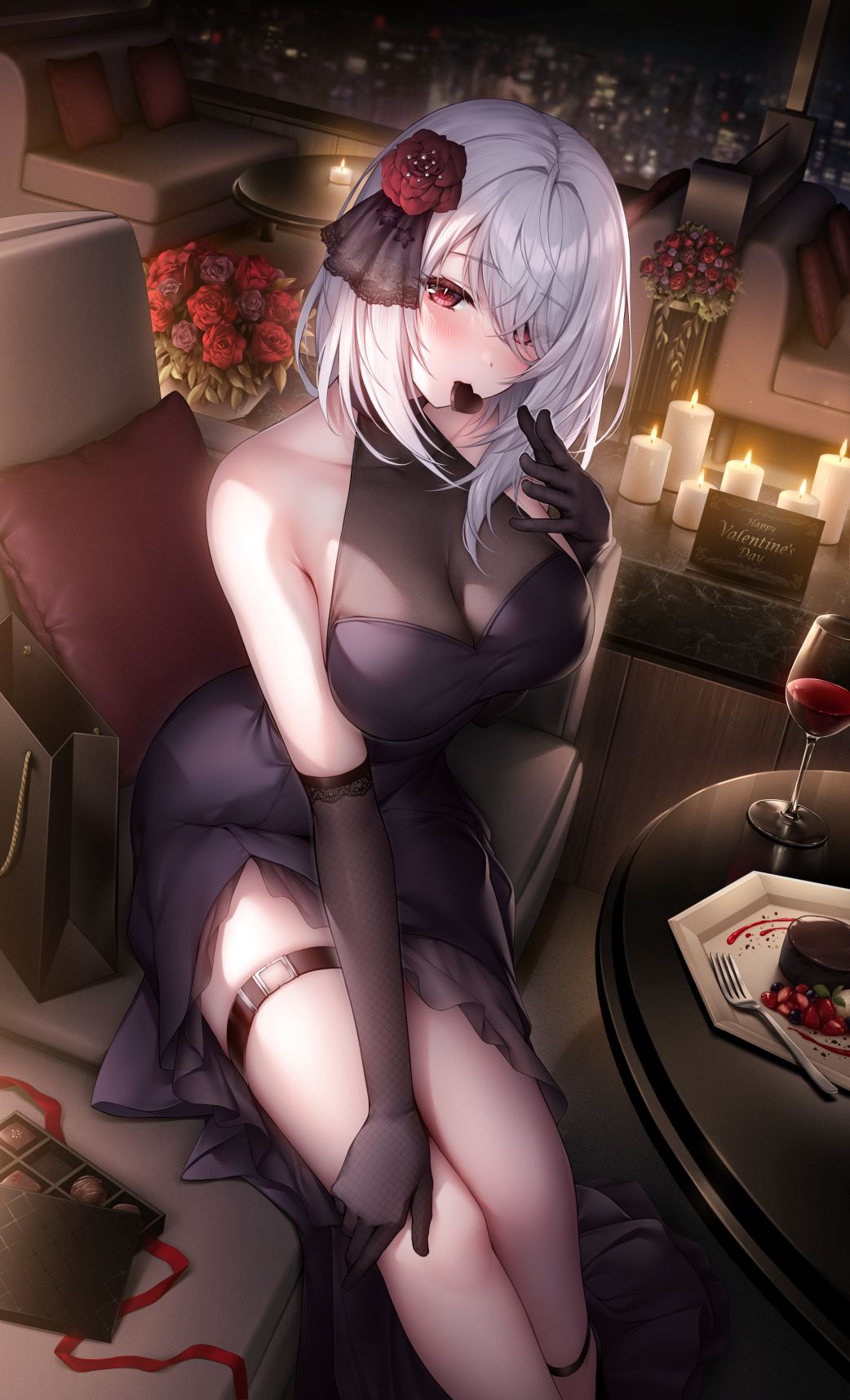 微醉晚餐约会插画图片壁纸 微醉晚餐约会插画图片壁纸