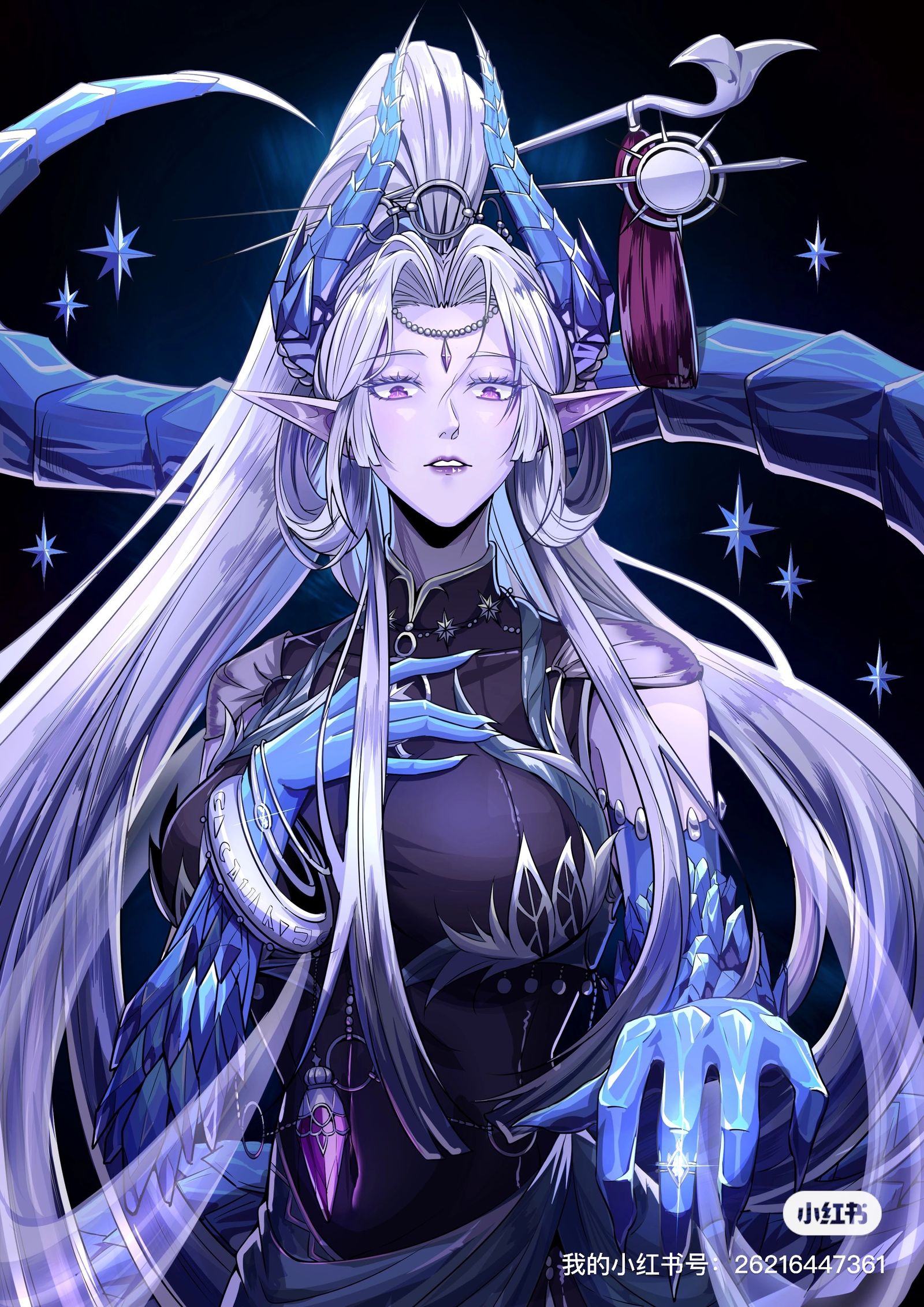 冰龙_龙女插画图片壁纸 冰龙_龙女插画图片壁纸