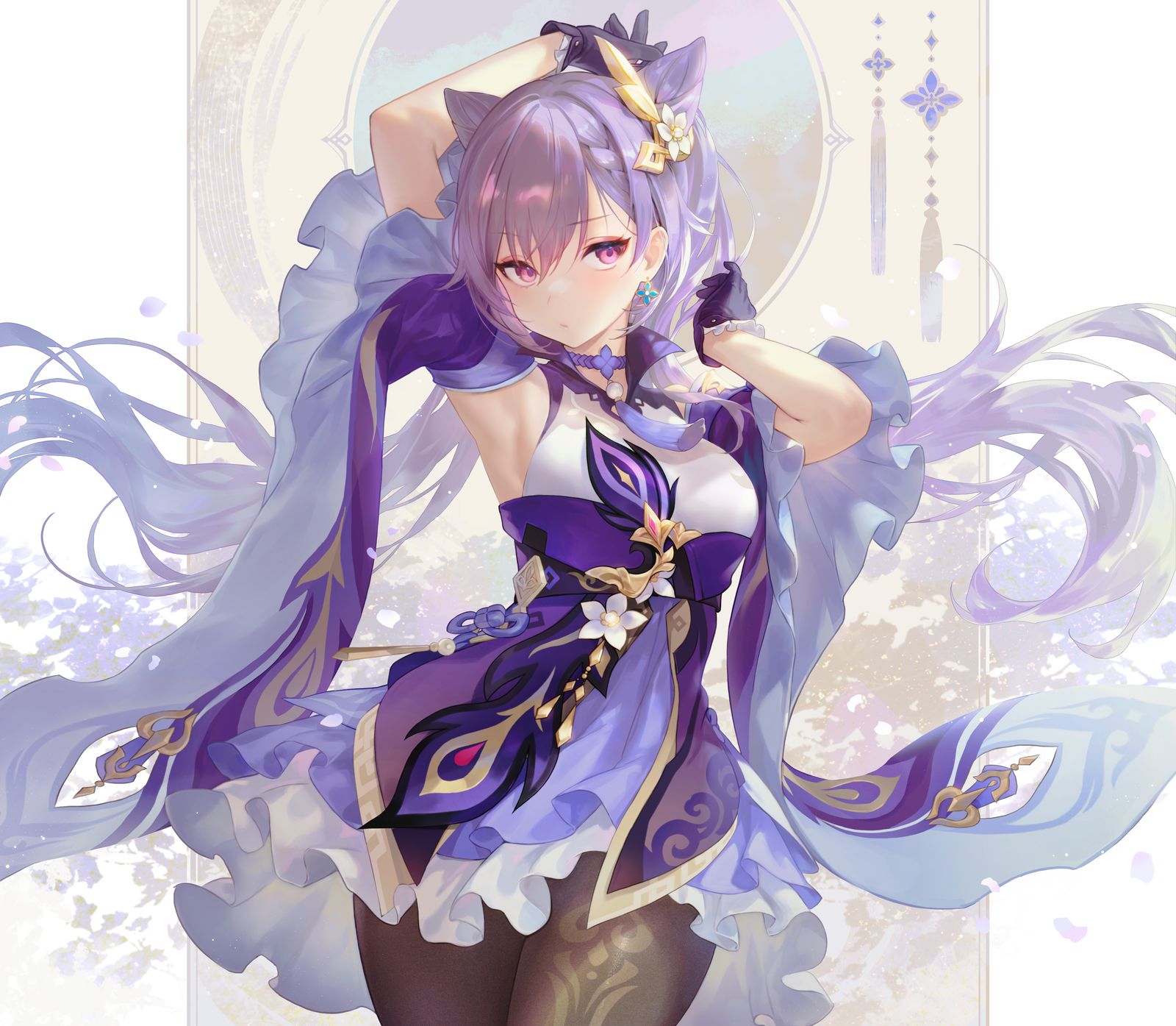 Keqing插画图片壁纸 Keqing插画图片壁纸