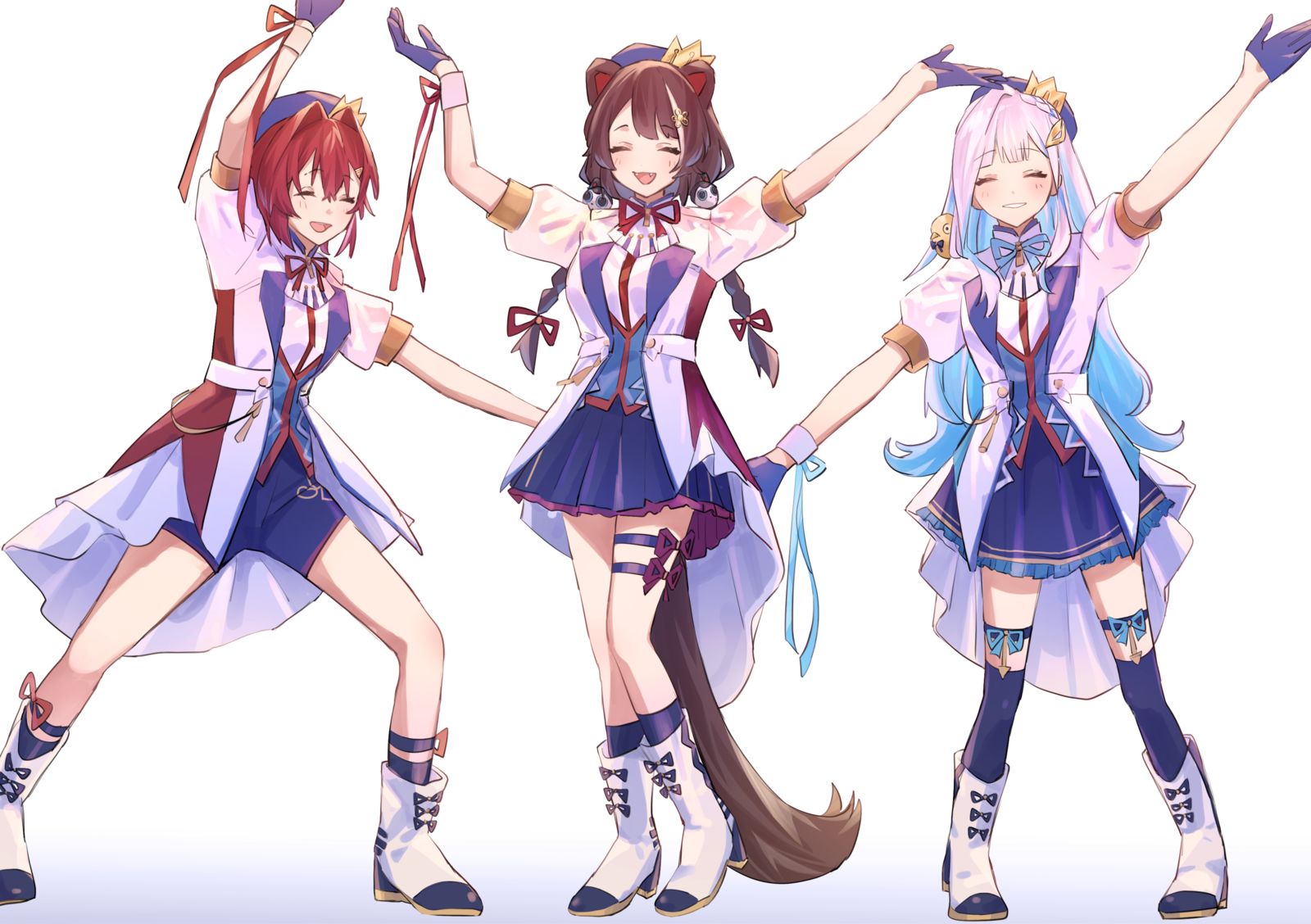 三叶游行插画图片壁纸 三叶游行插画图片壁纸