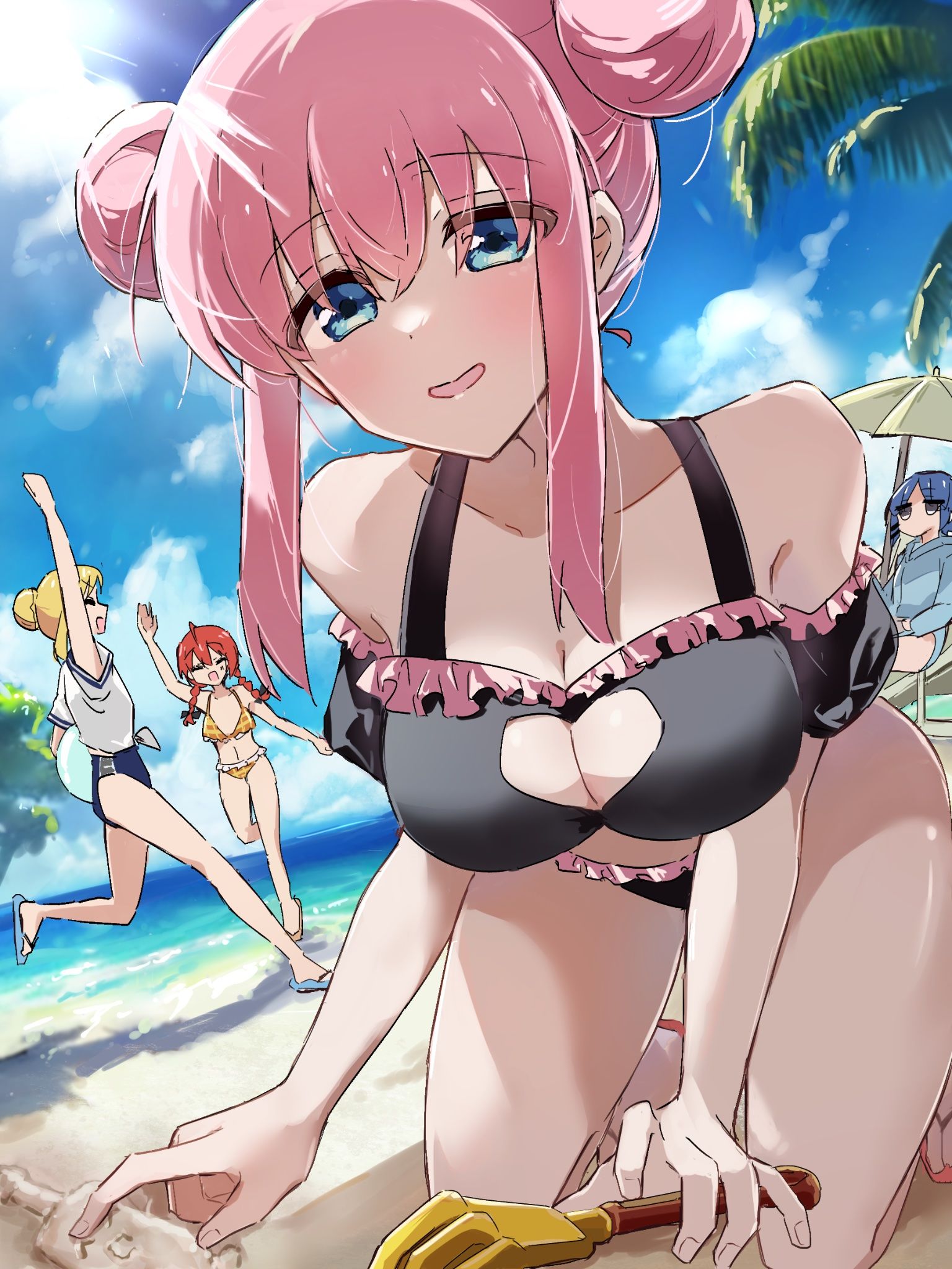 “大海……好开心啊……☀️ 」 “大海……好开心啊……☀️ 」