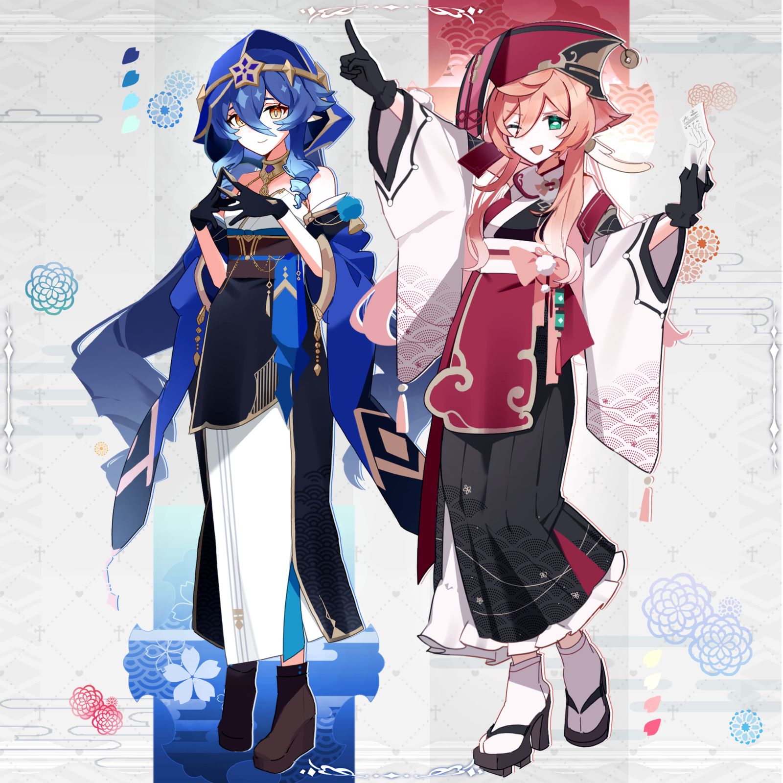 蕾拉与烟绯插画图片壁纸 蕾拉与烟绯插画图片壁纸