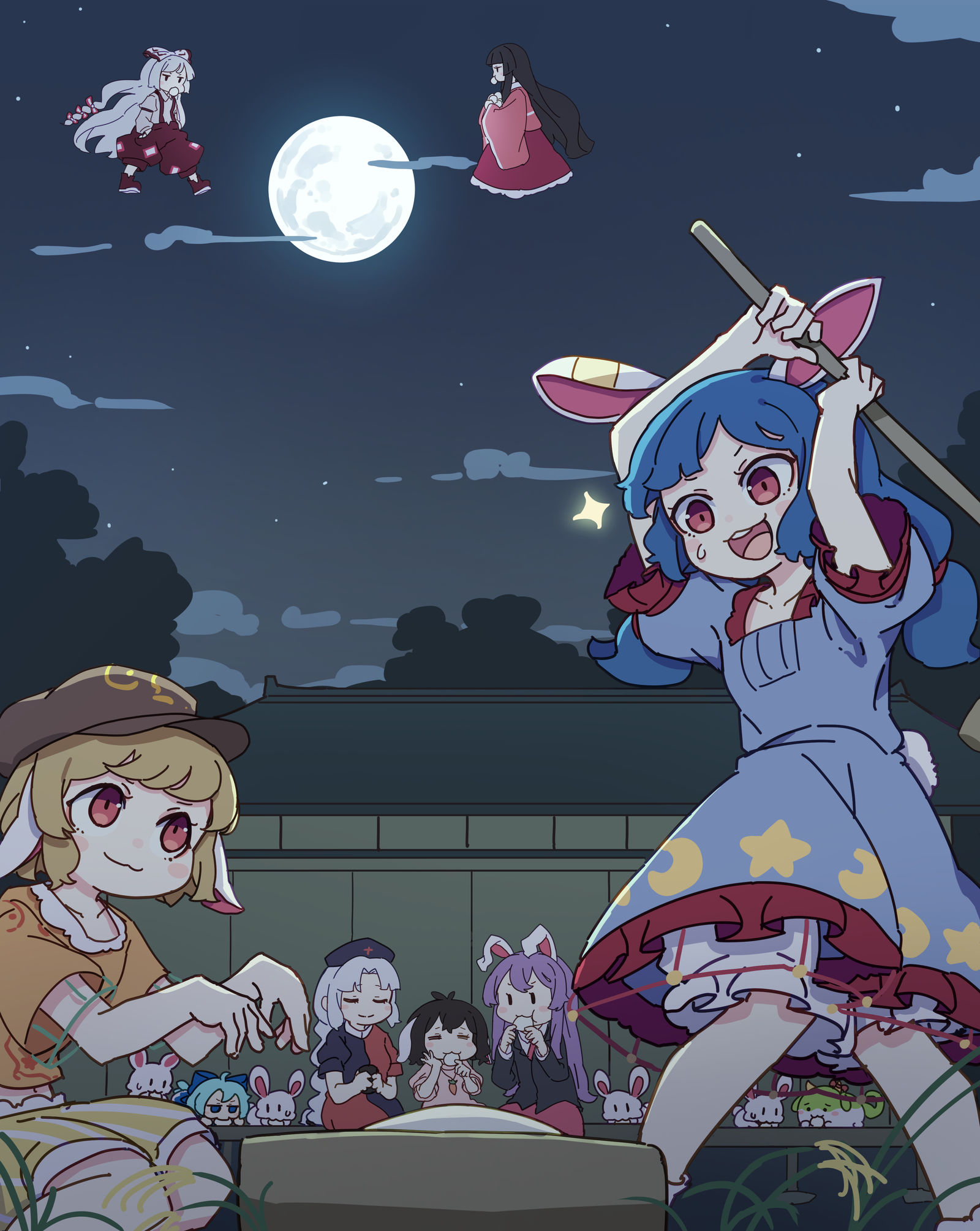 中秋明月插画图片壁纸 中秋明月插画图片壁纸