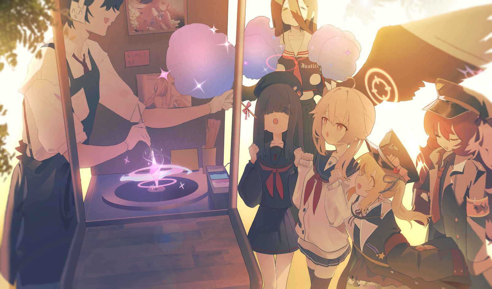 老师的棉花糖铺插画图片壁纸 老师的棉花糖铺插画图片壁纸