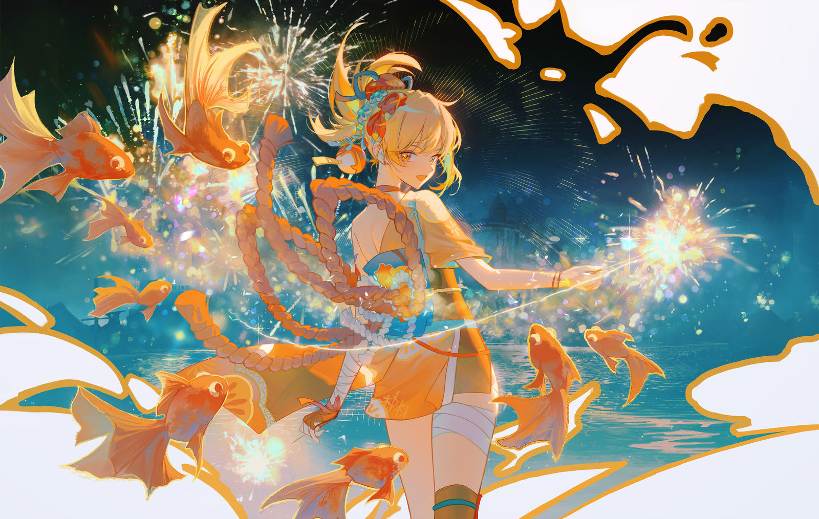 花火插画图片壁纸 花火插画图片壁纸