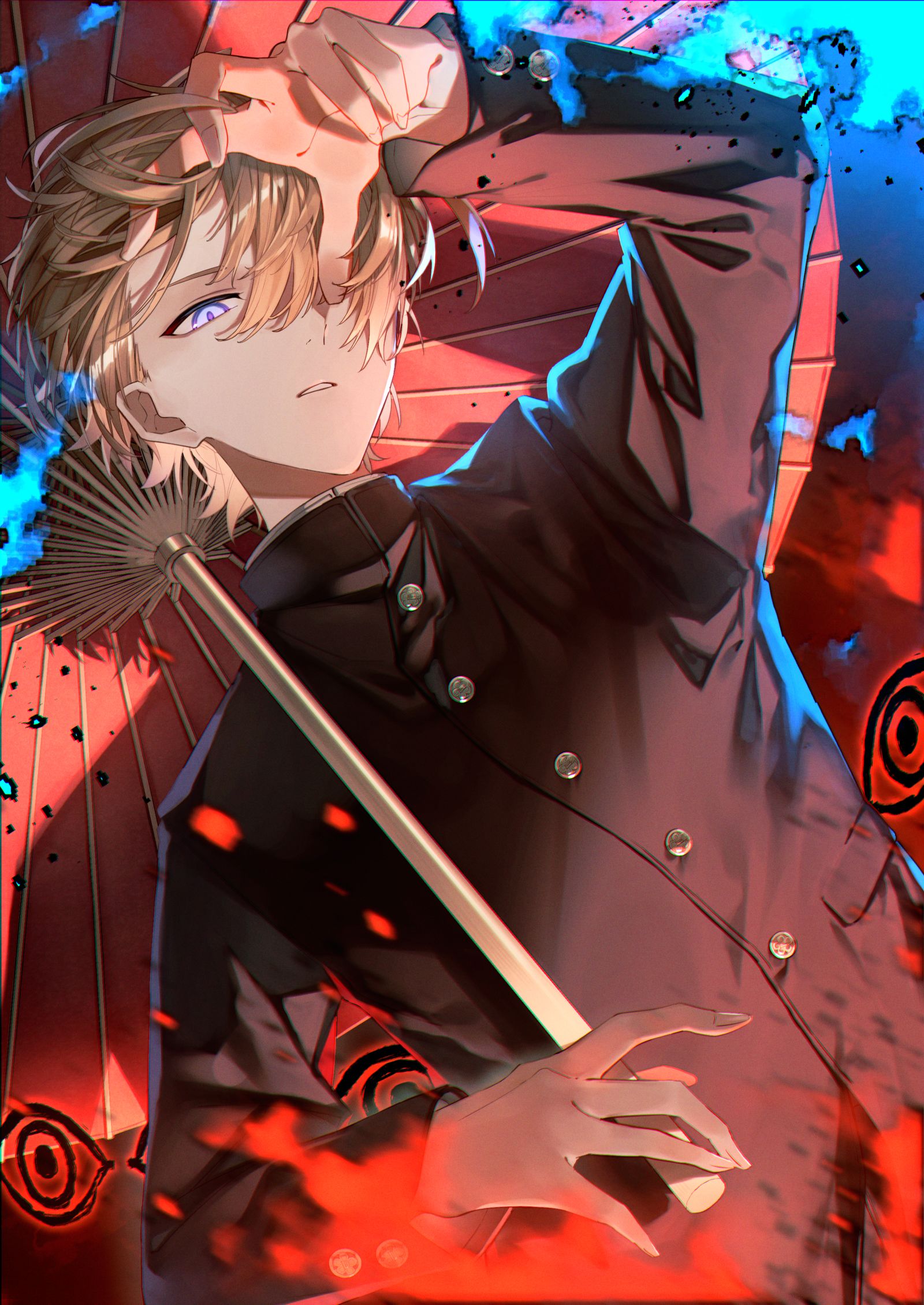 蓝色的火焰插画图片壁纸 蓝色的火焰插画图片壁纸