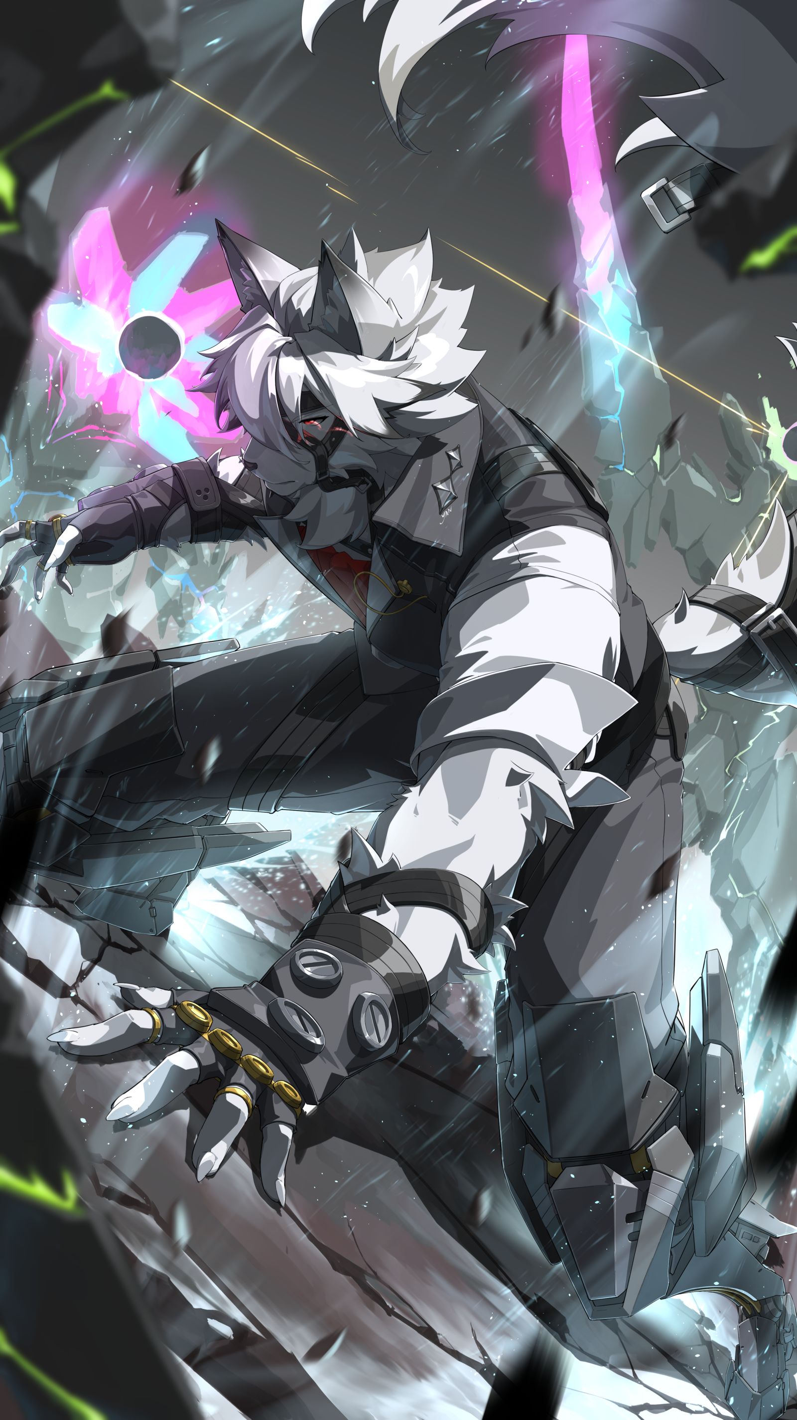 狼哥和朱鸢插画图片壁纸 狼哥和朱鸢插画图片壁纸