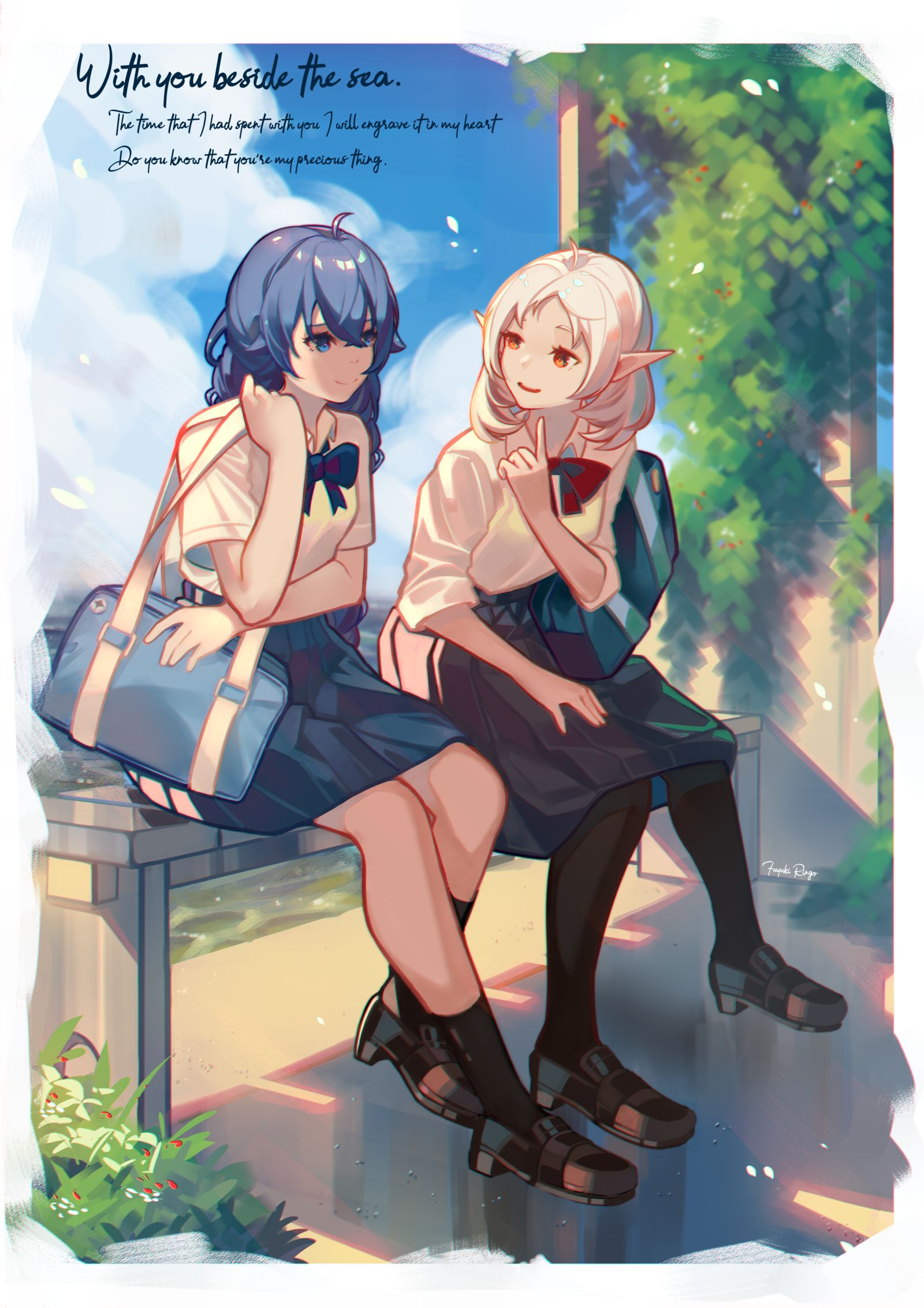 和你在海边插画图片壁纸 和你在海边插画图片壁纸