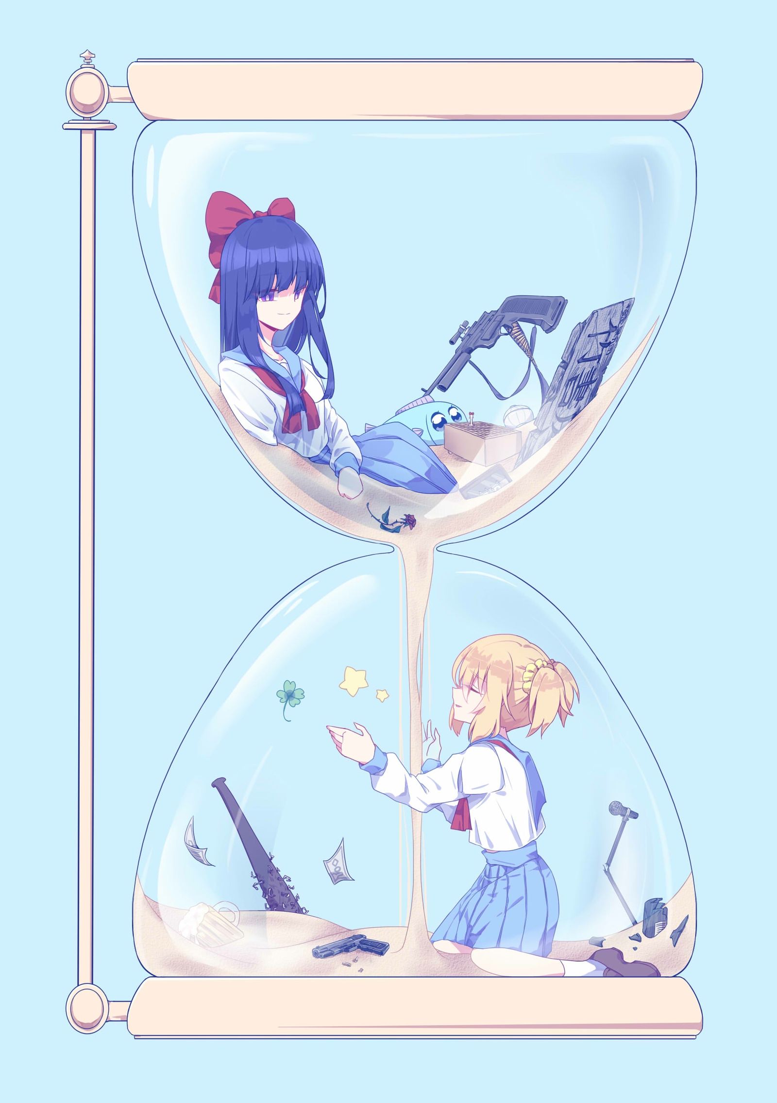 比起“满满的念珠”的你插画图片壁纸 比起“满满的念珠”的你插画图片壁纸