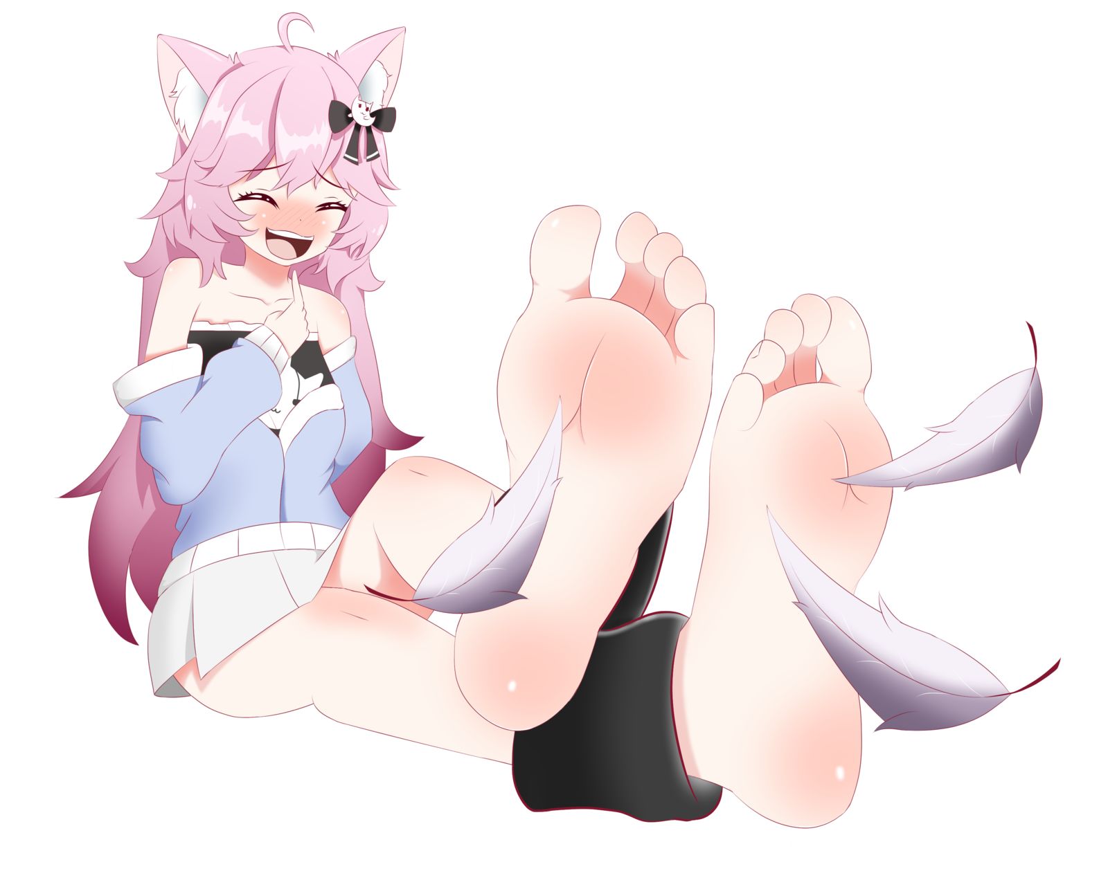 Nyatasha Nyanners tickled插画图片壁纸 Nyatasha Nyanners tickled插画图片壁纸
