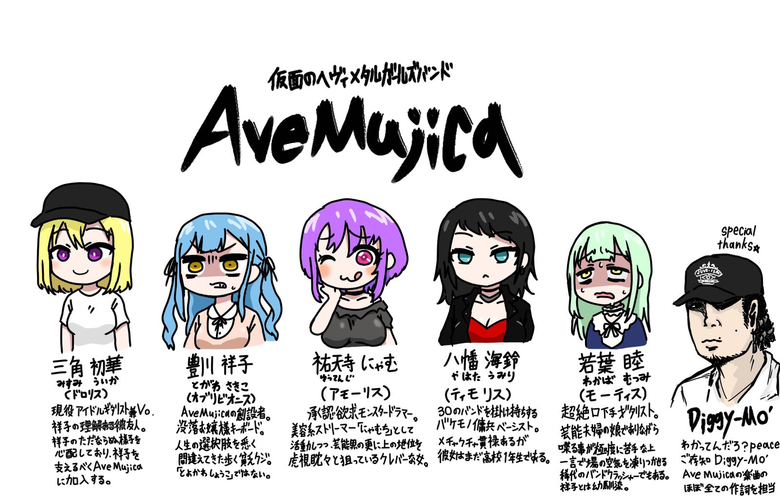 简单的《Ave Mujica》解说插画图片壁纸 简单的《Ave Mujica》解说插画图片壁纸