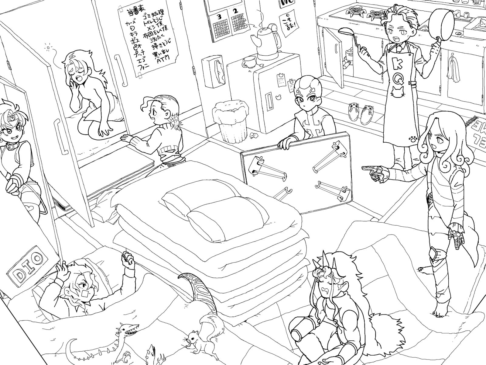 荒木庄朋友插画图片壁纸 荒木庄朋友插画图片壁纸