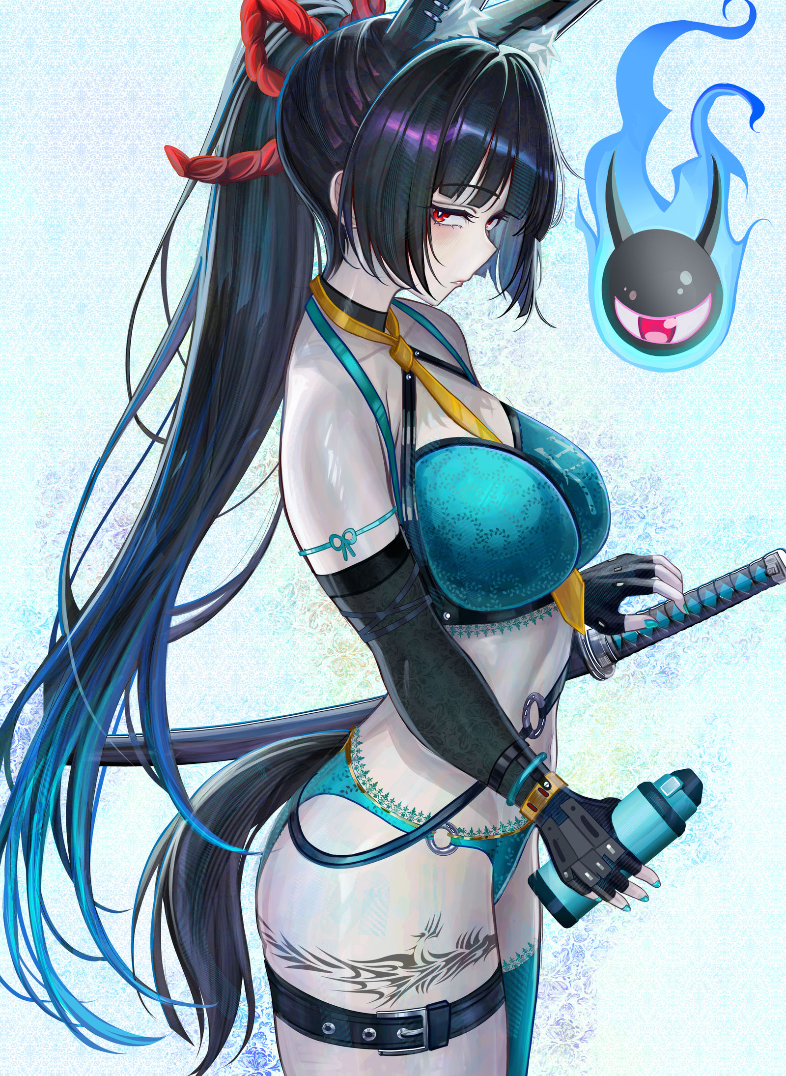 Hoshimi Miyabi's swimwear插画图片壁纸 Hoshimi Miyabi's swimwear插画图片壁纸