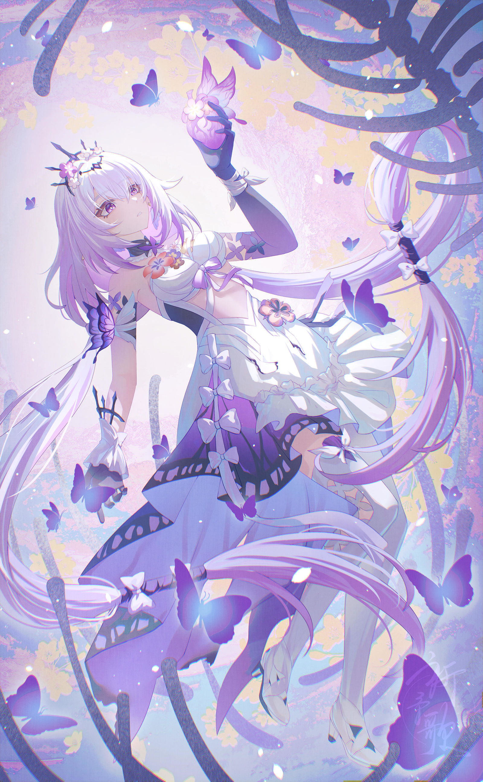 遐蝶插画图片壁纸 遐蝶插画图片壁纸